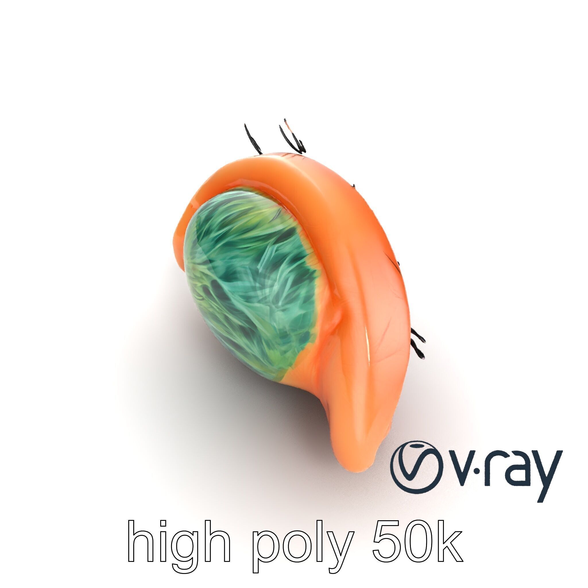 Realistic Human Eye Model Pack with Detailed Iris Low-poly 3D model_17