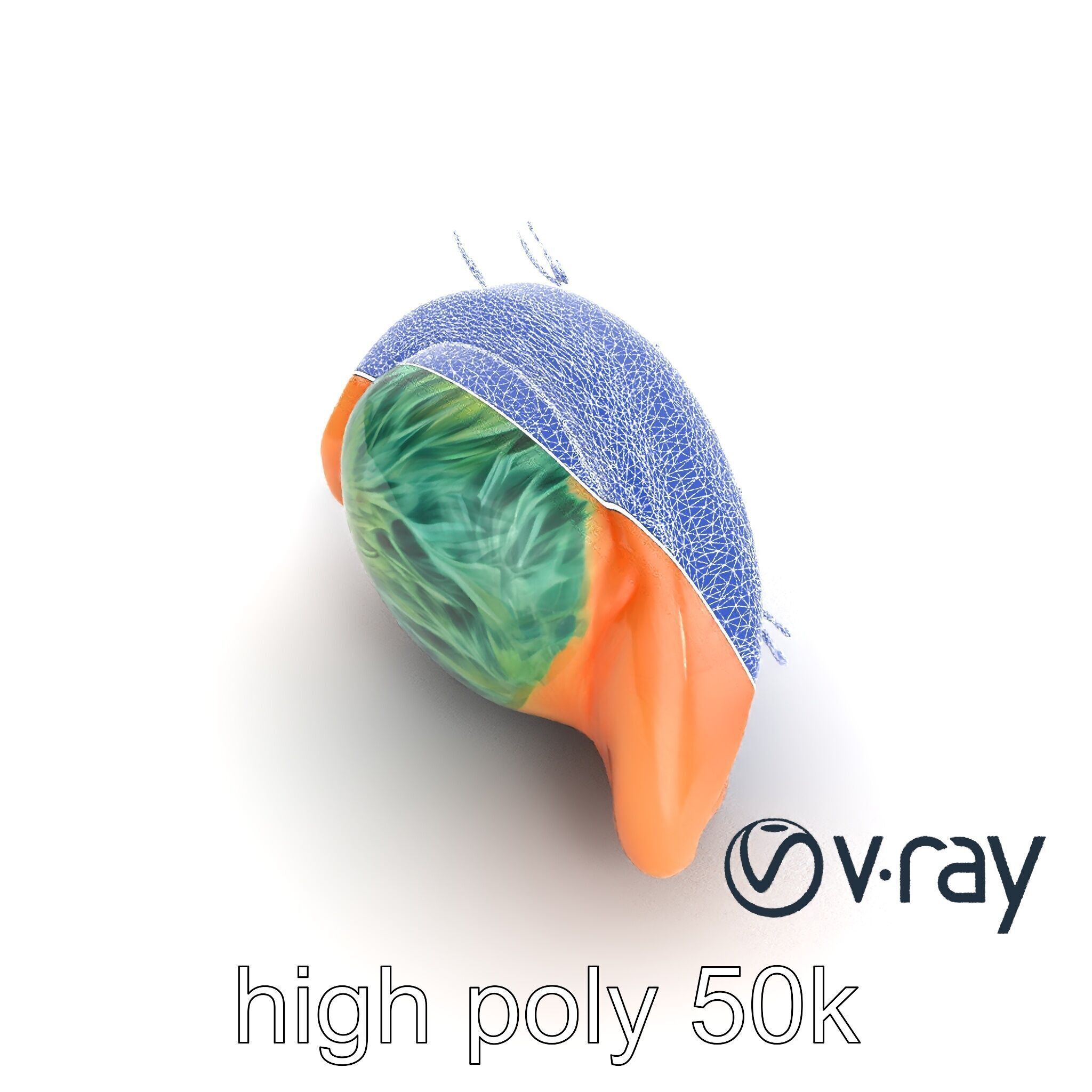 Realistic Human Eye Model Pack with Detailed Iris Low-poly 3D model_26