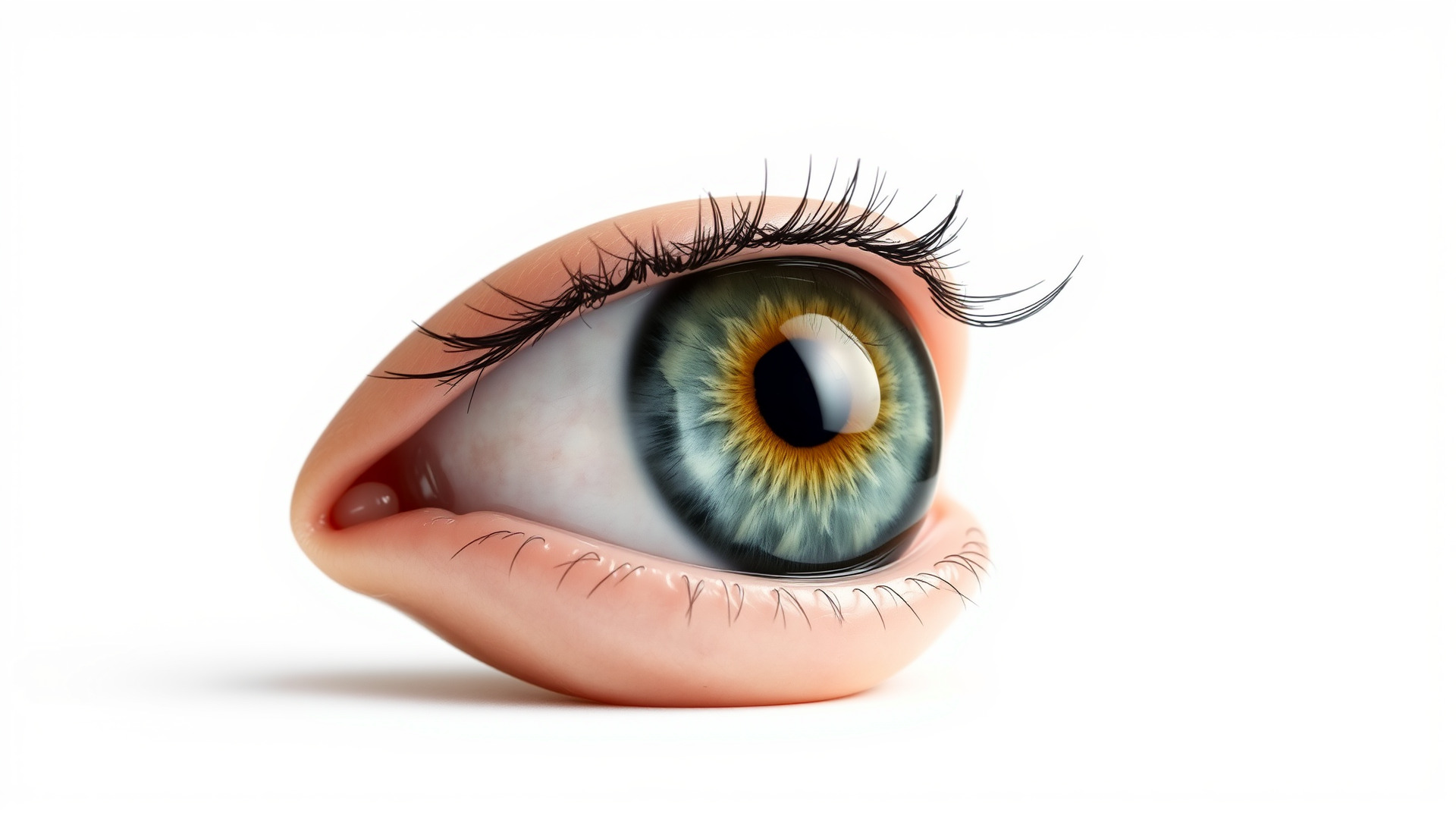 Realistic Human Eye Model Pack with Detailed Iris Low-poly 3D model_4
