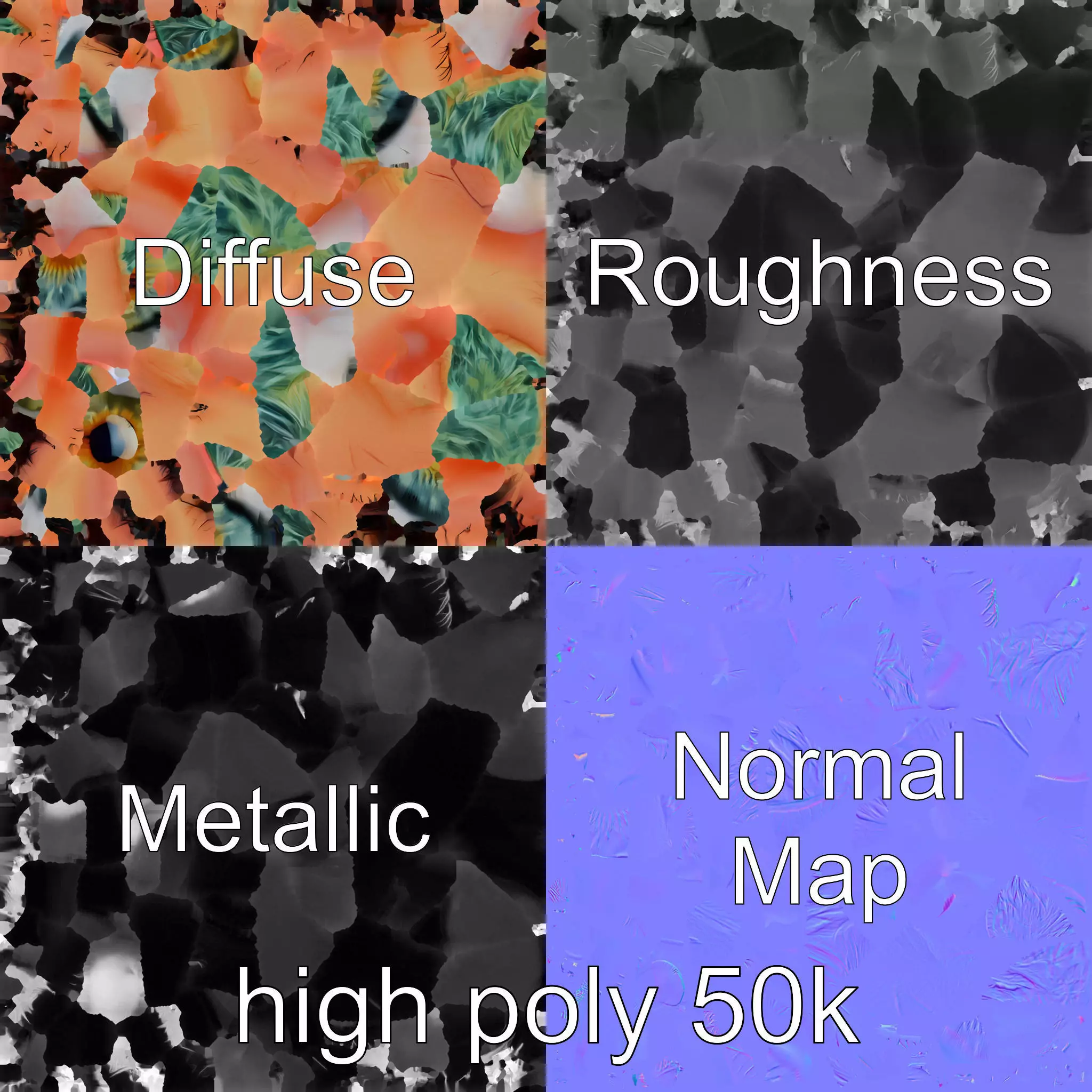 Realistic Human Eye Model Pack with Detailed Iris Low-poly 3D model_0