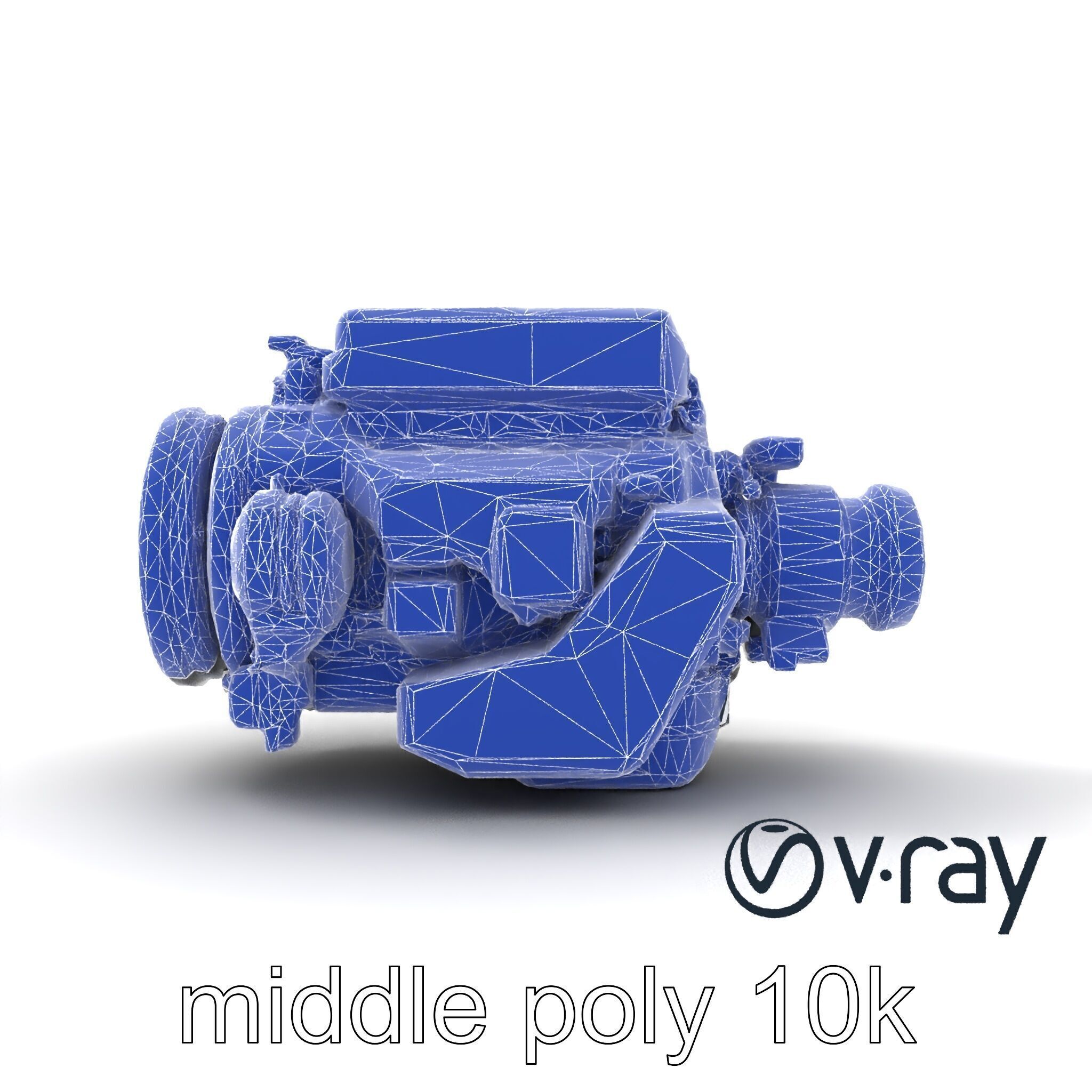 Hybrid Engine Digital Interface Model Pack Low-poly 3D model_12