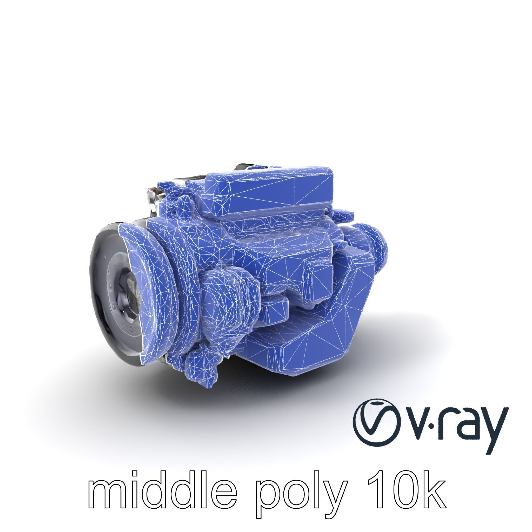 Hybrid Engine Digital Interface Model Pack Low-poly 3D model_6