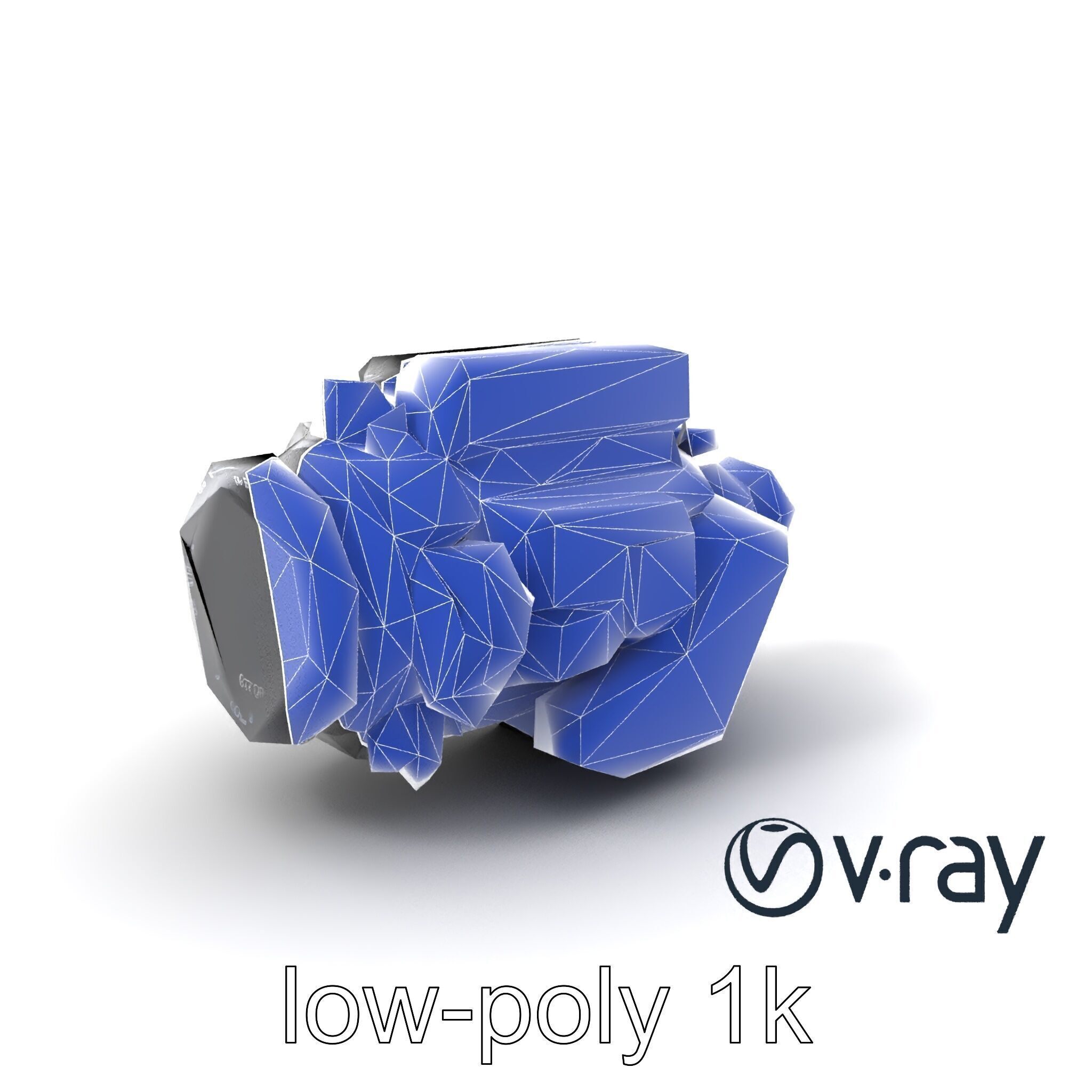 Hybrid Engine Digital Interface Model Pack Low-poly 3D model_27
