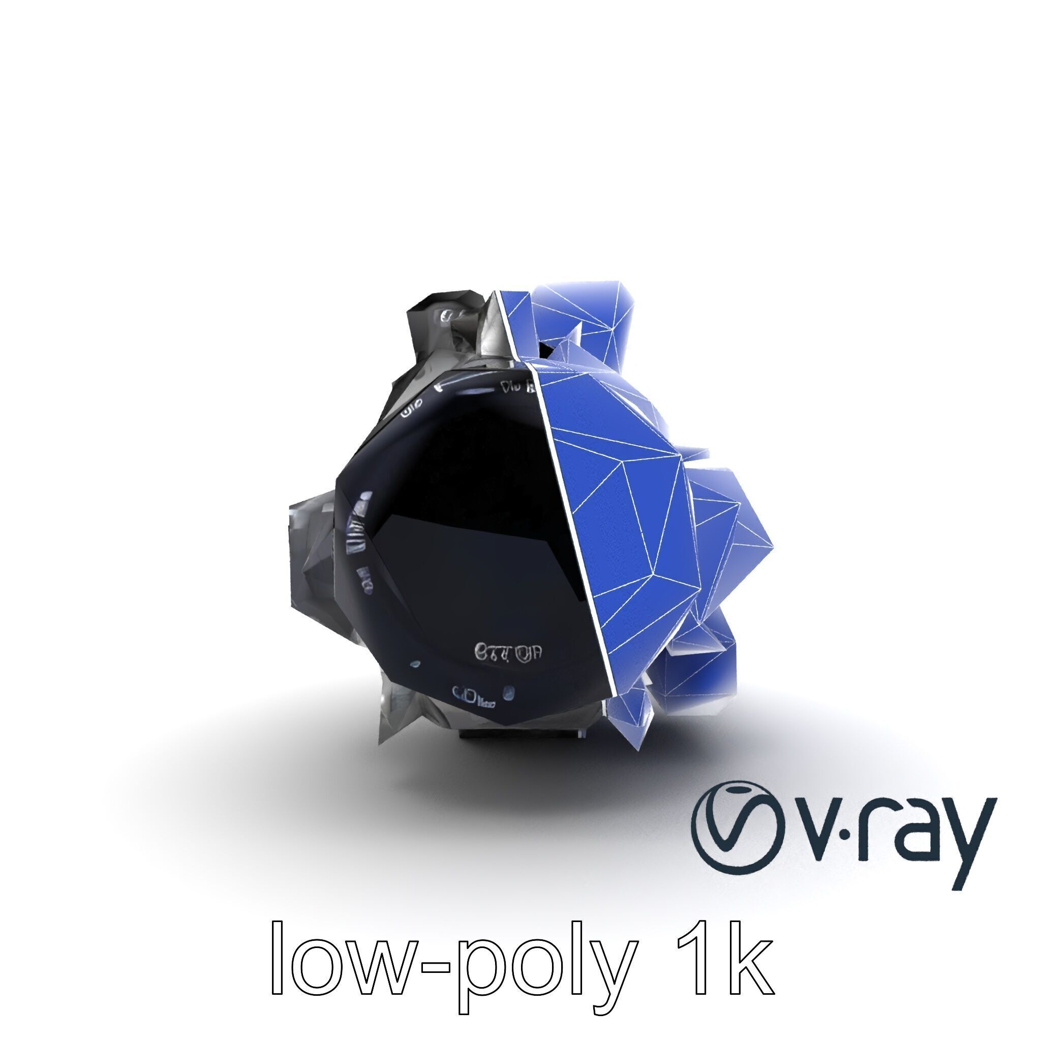 Hybrid Engine Digital Interface Model Pack Low-poly 3D model_32