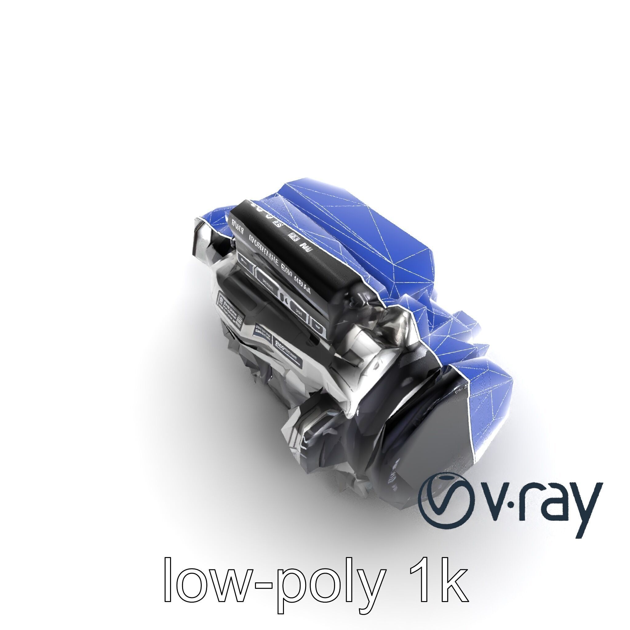 Hybrid Engine Digital Interface Model Pack Low-poly 3D model_31
