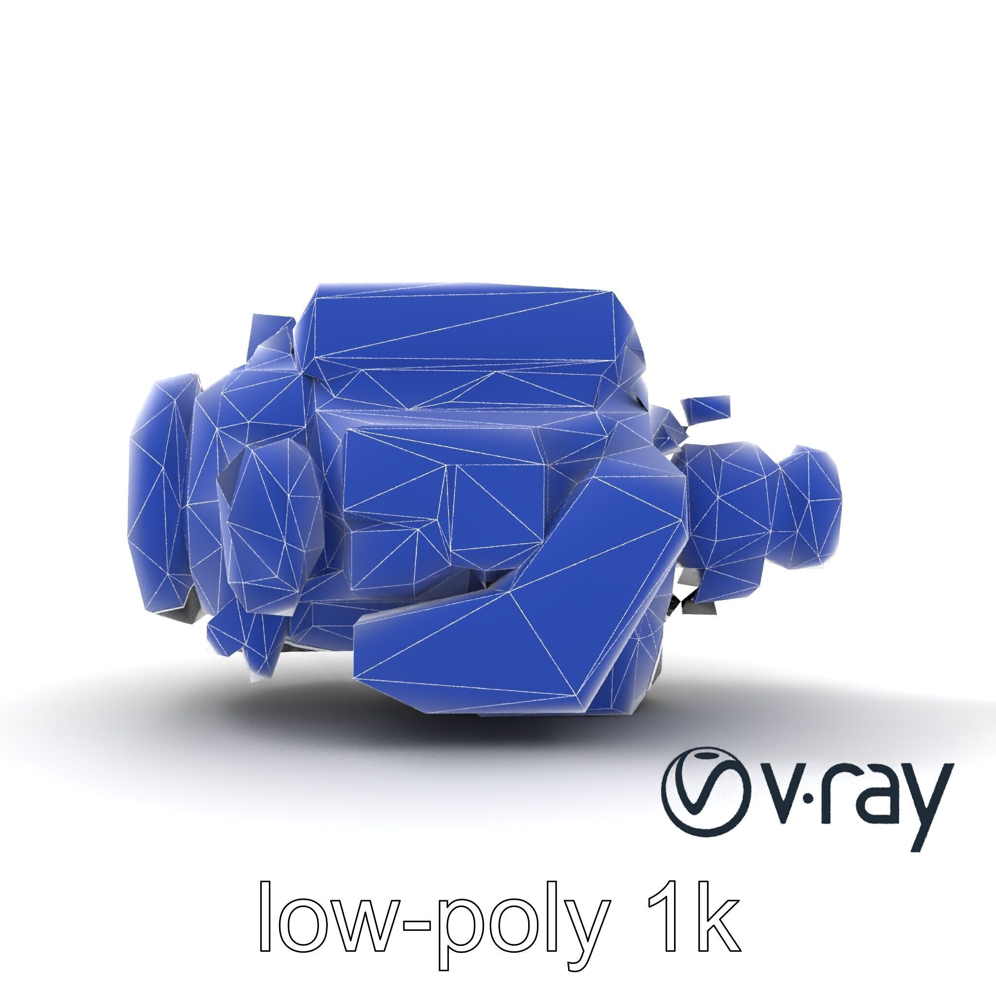 Hybrid Engine Digital Interface Model Pack Low-poly 3D model_15