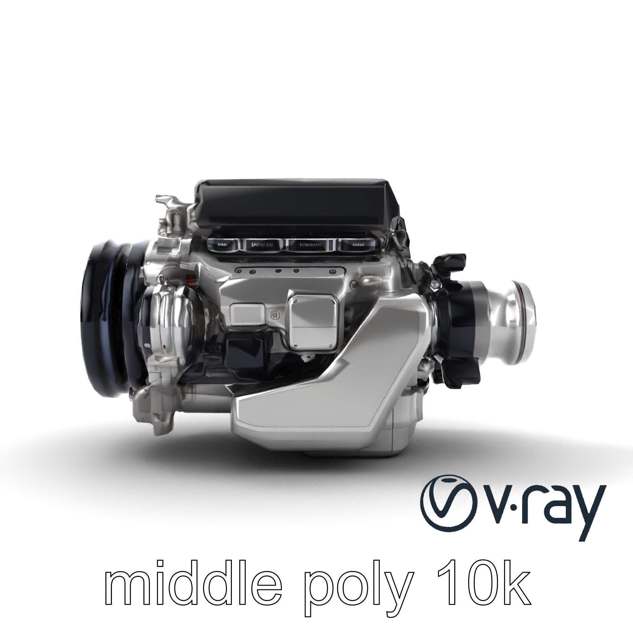 Hybrid Engine Digital Interface Model Pack Low-poly 3D model_21