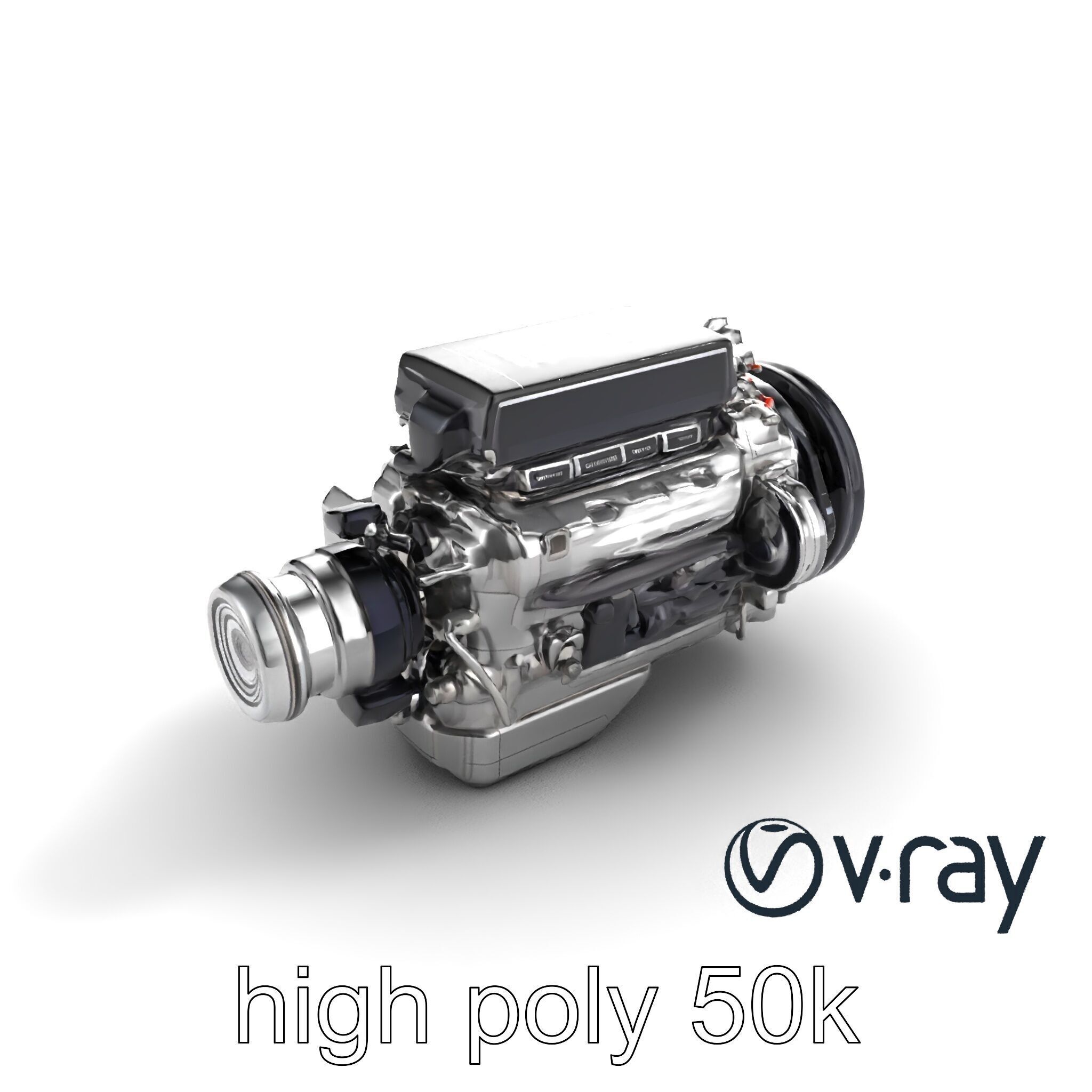 Hybrid Engine Digital Interface Model Pack Low-poly 3D model_24