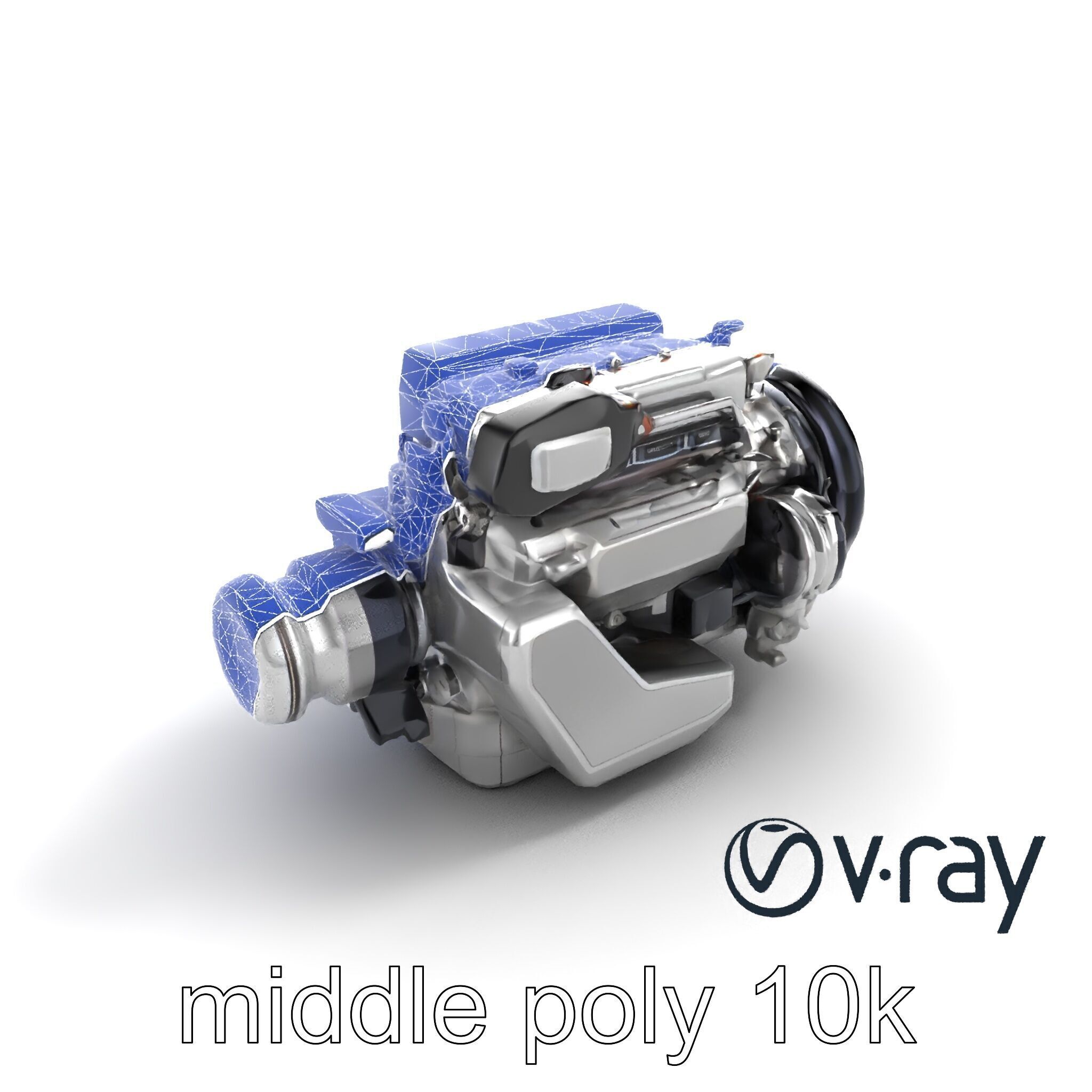Hybrid Engine Digital Interface Model Pack Low-poly 3D model_11
