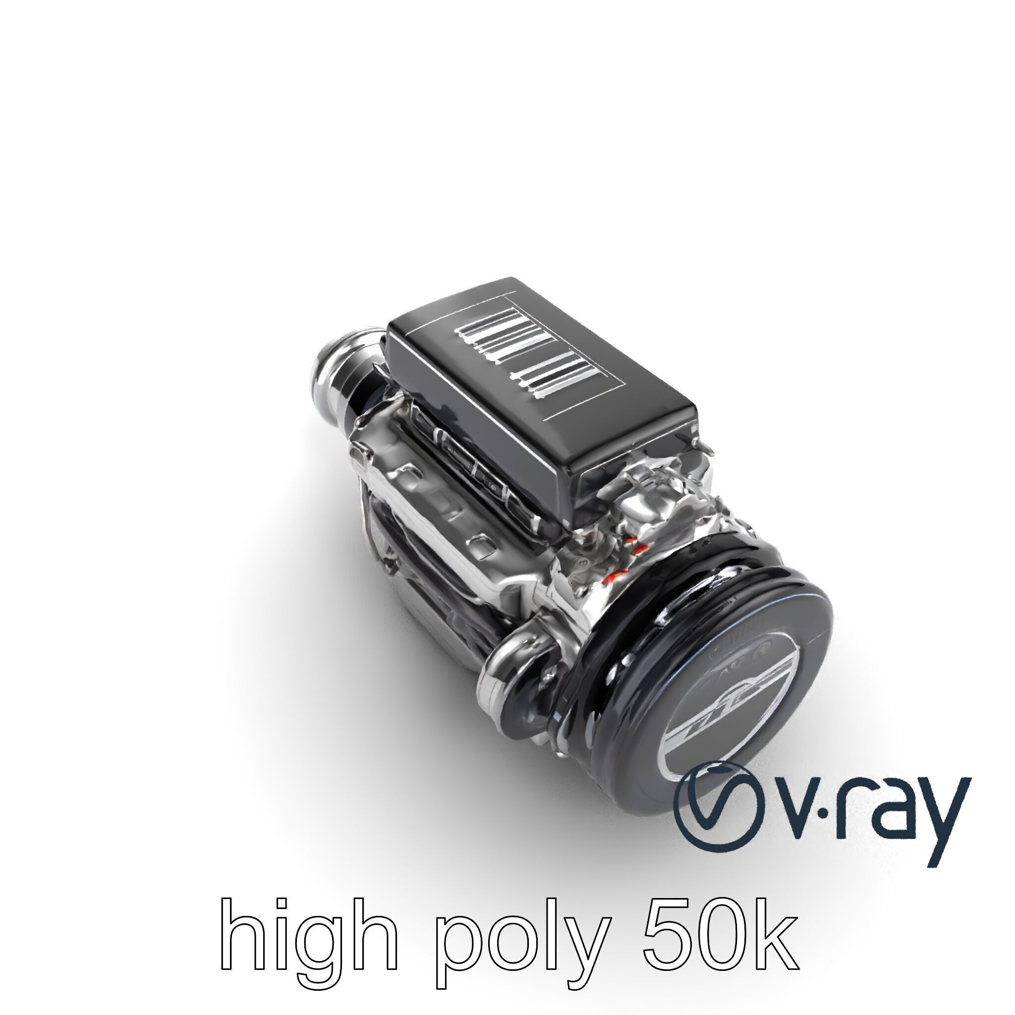 Hybrid Engine Digital Interface Model Pack Low-poly 3D model_14