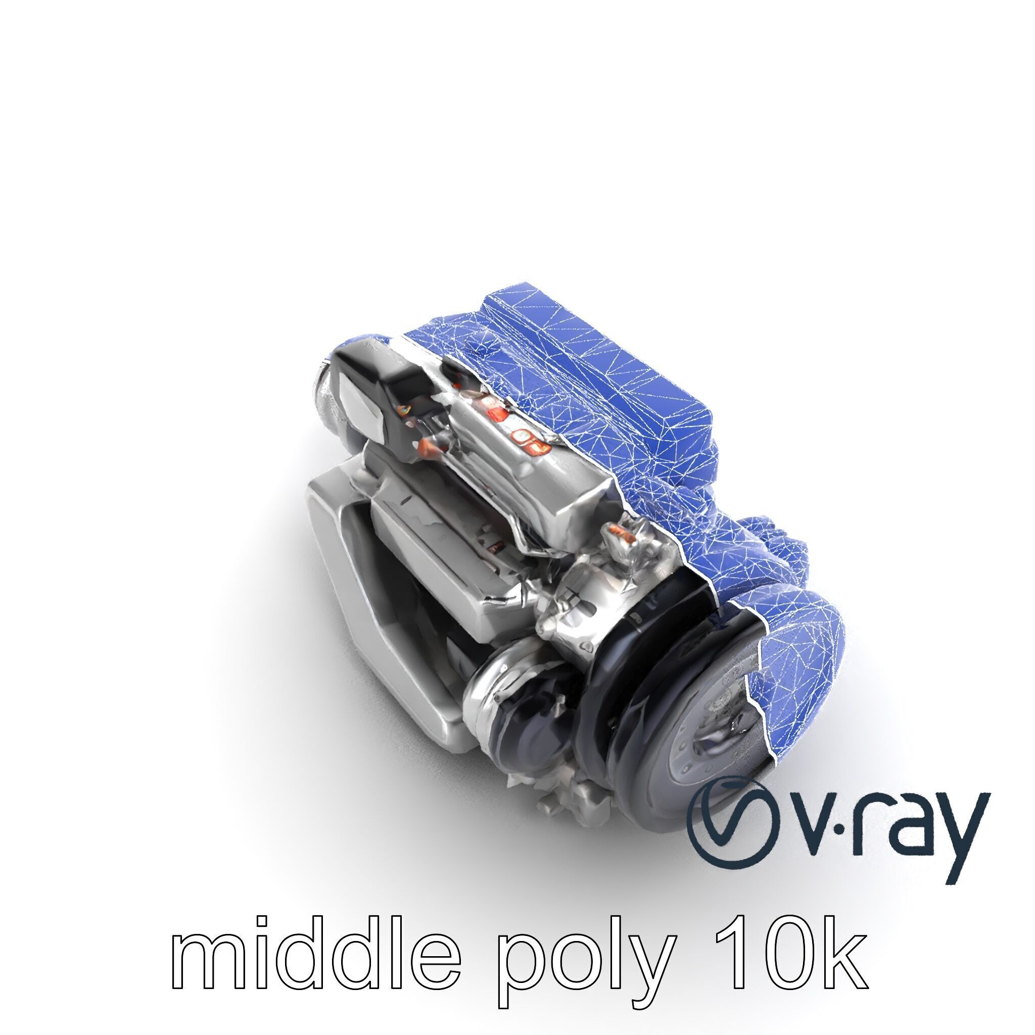 Hybrid Engine Digital Interface Model Pack Low-poly 3D model_26