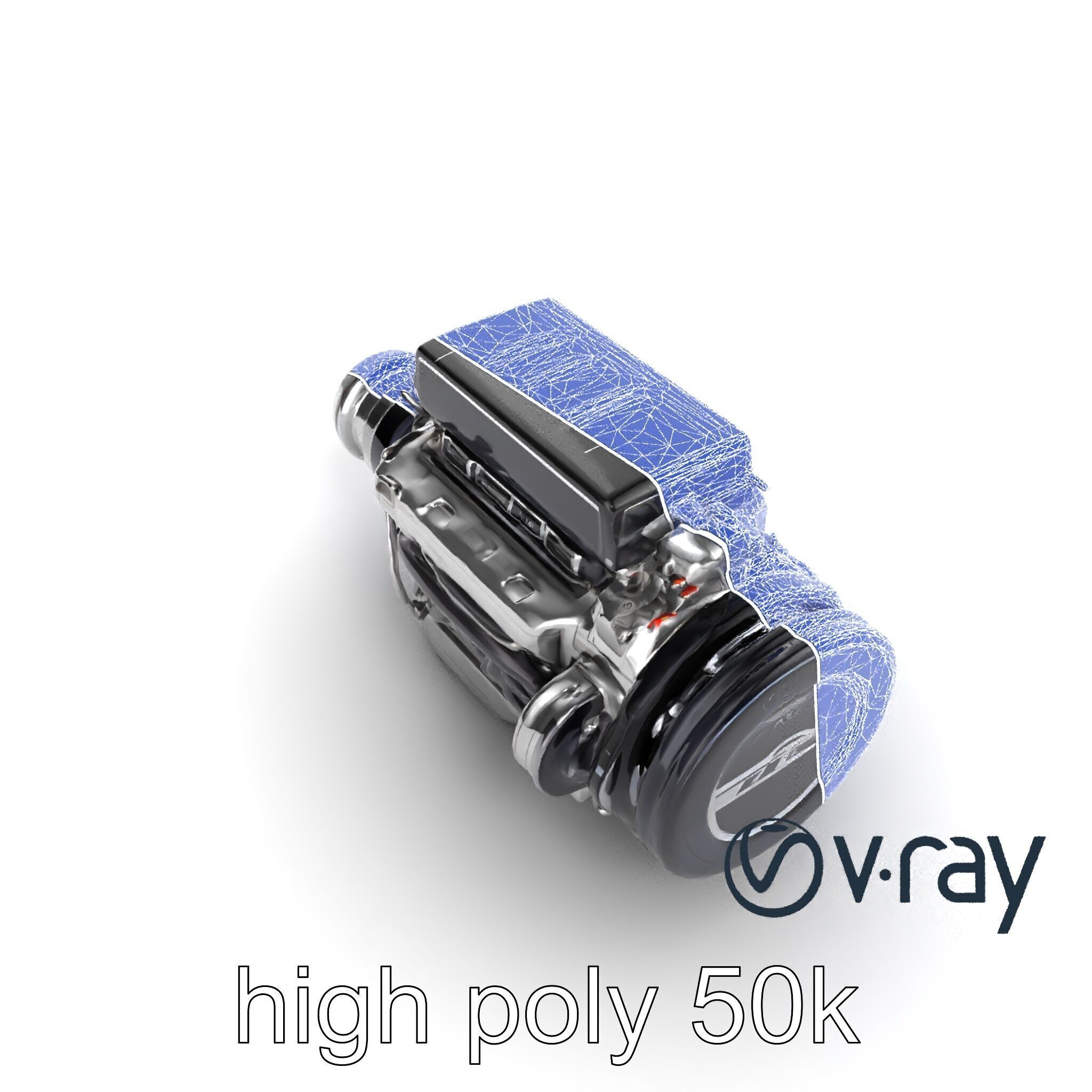 Hybrid Engine Digital Interface Model Pack Low-poly 3D model_22