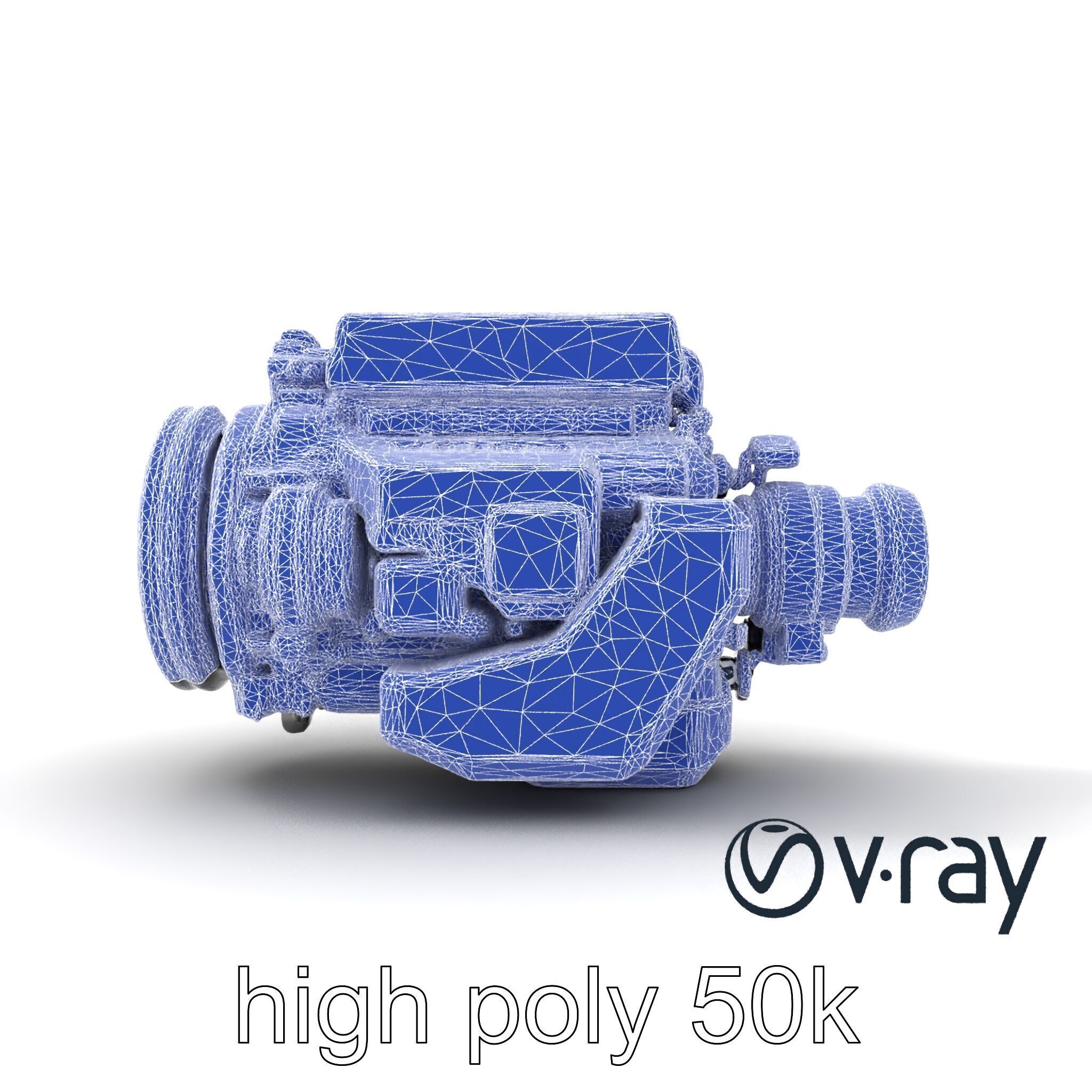 Hybrid Engine Digital Interface Model Pack Low-poly 3D model_29