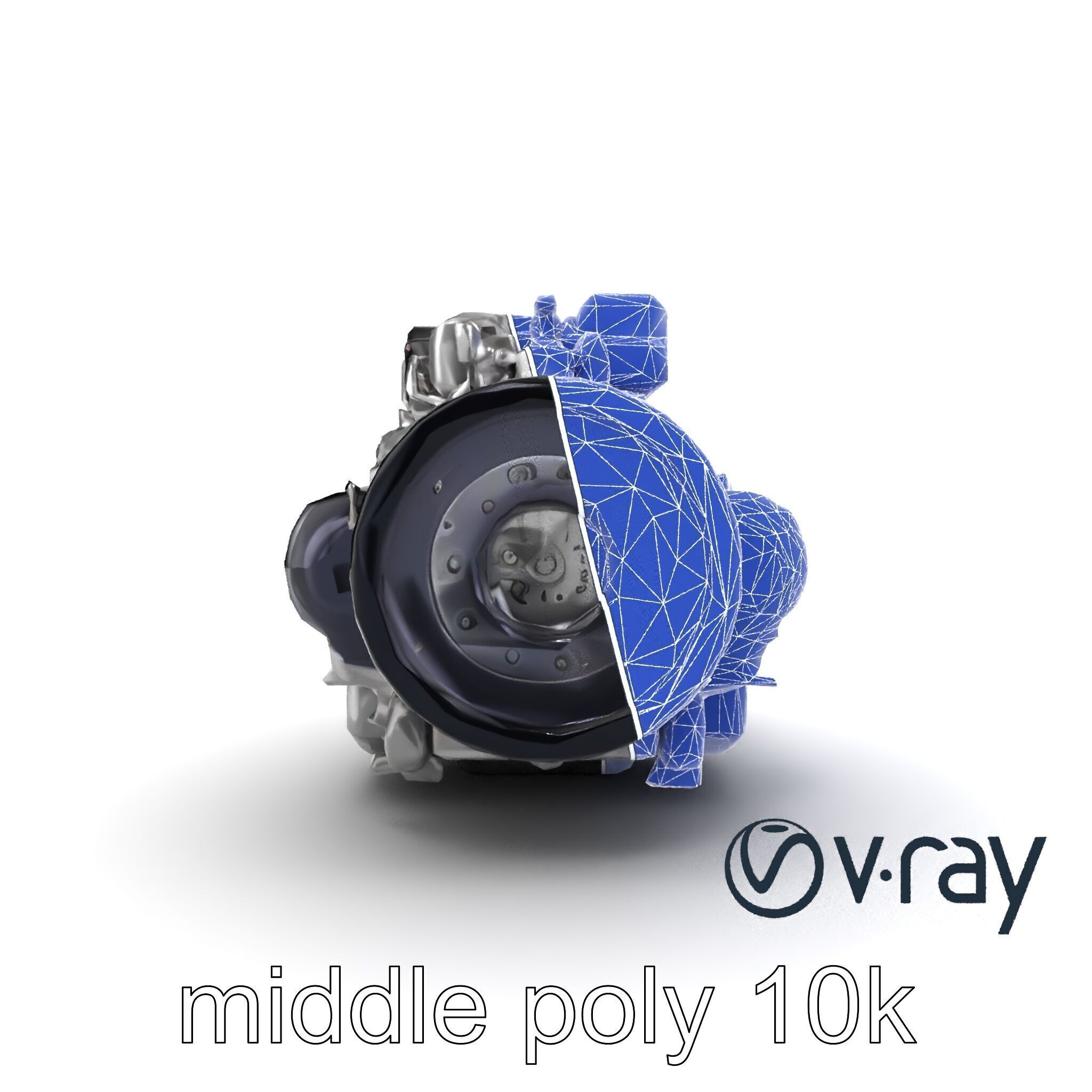 Hybrid Engine Digital Interface Model Pack Low-poly 3D model_17