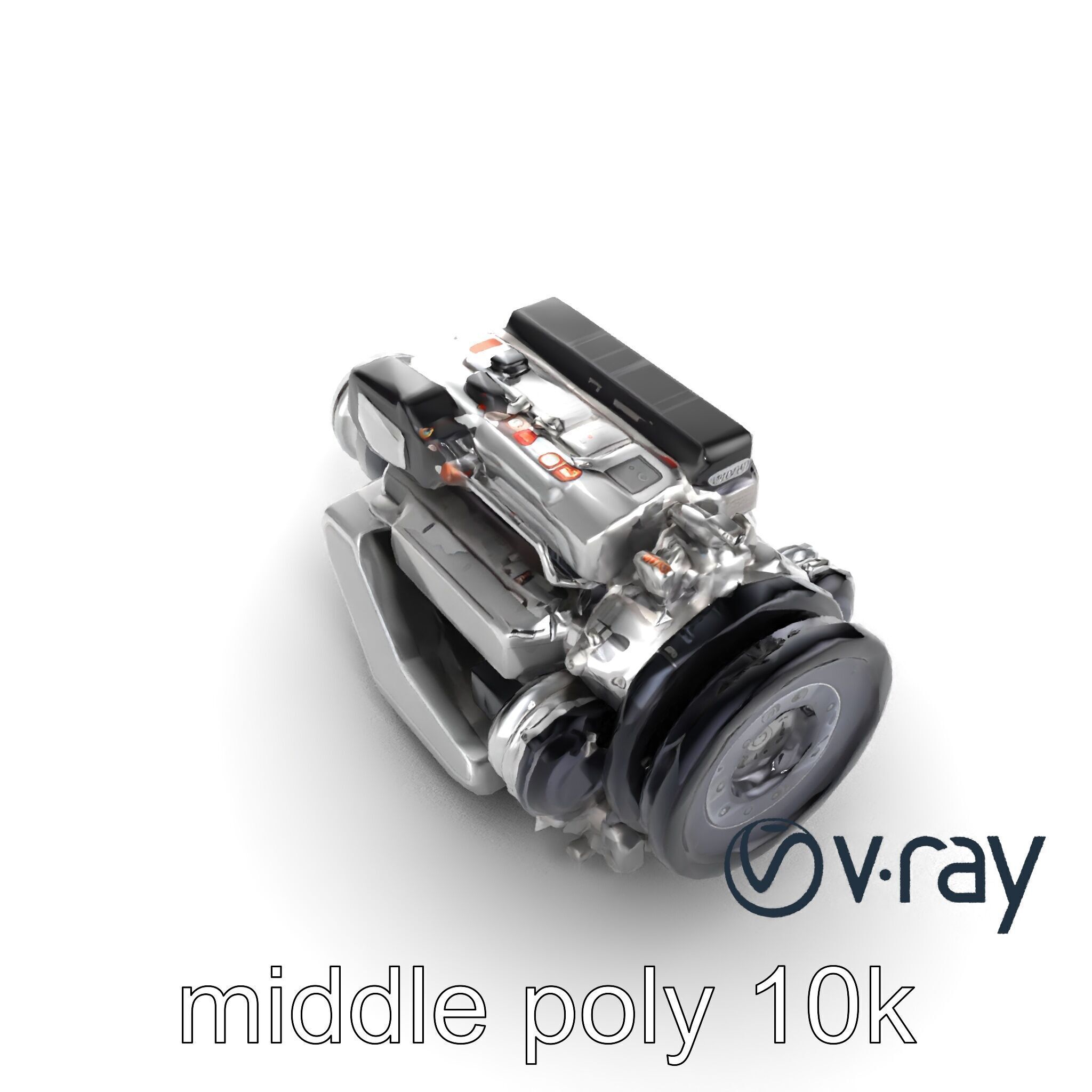 Hybrid Engine Digital Interface Model Pack Low-poly 3D model_30