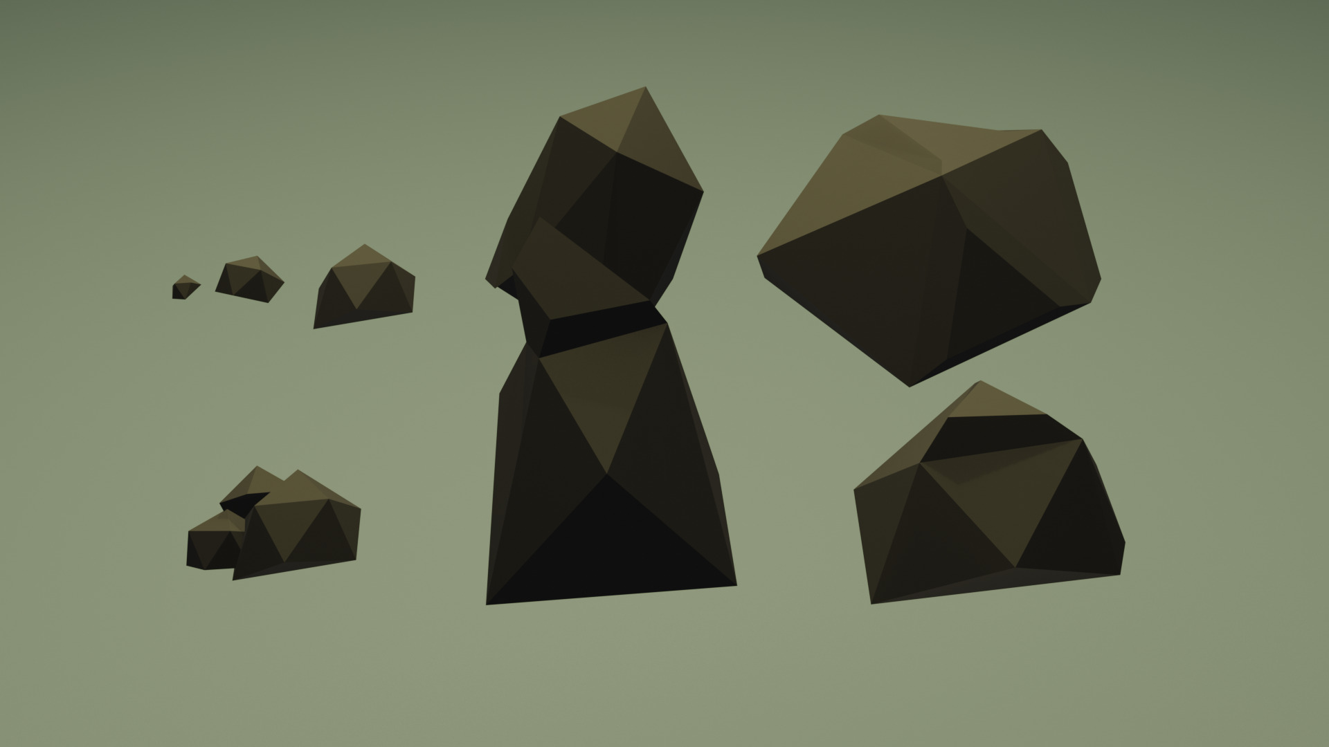 A large collection that consists of 124 objects Low-poly 3D model_7