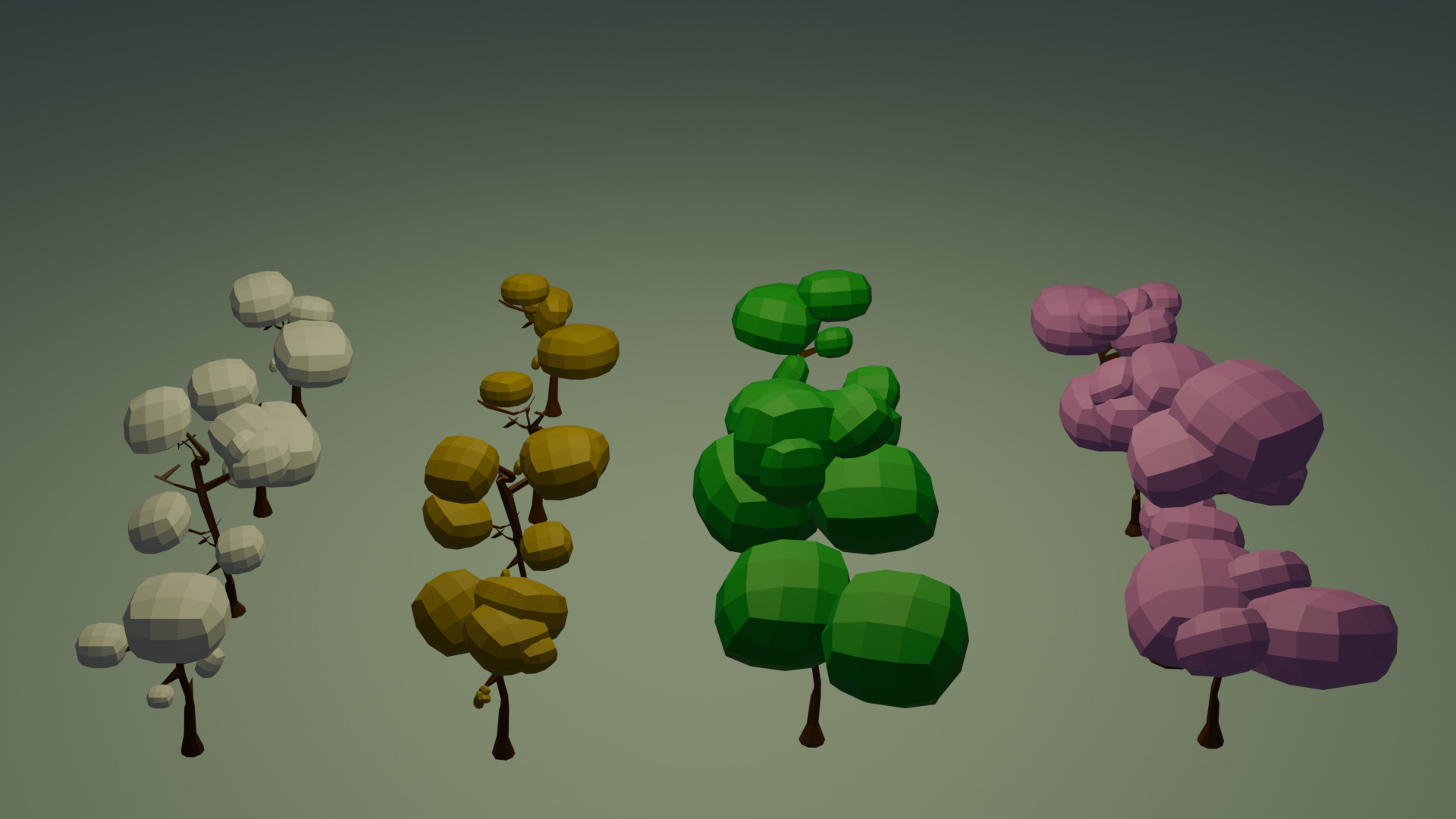 A large collection that consists of 124 objects Low-poly 3D model_2