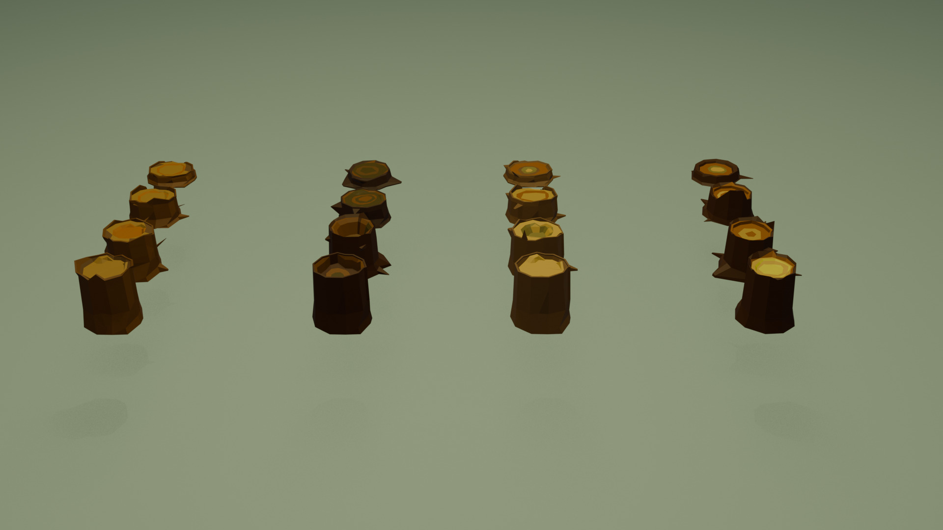 A large collection that consists of 124 objects Low-poly 3D model_10