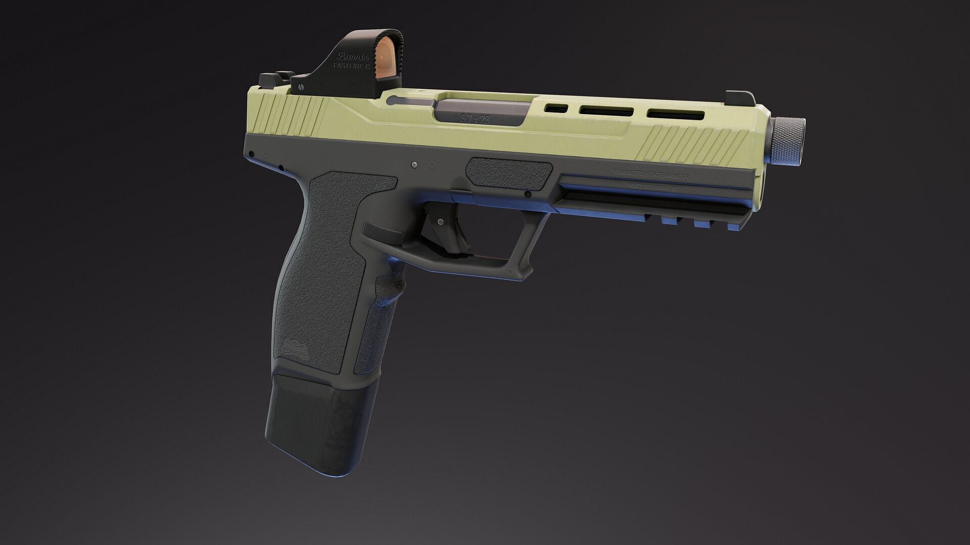 PSA Rock 57 Low-poly 3D model_3