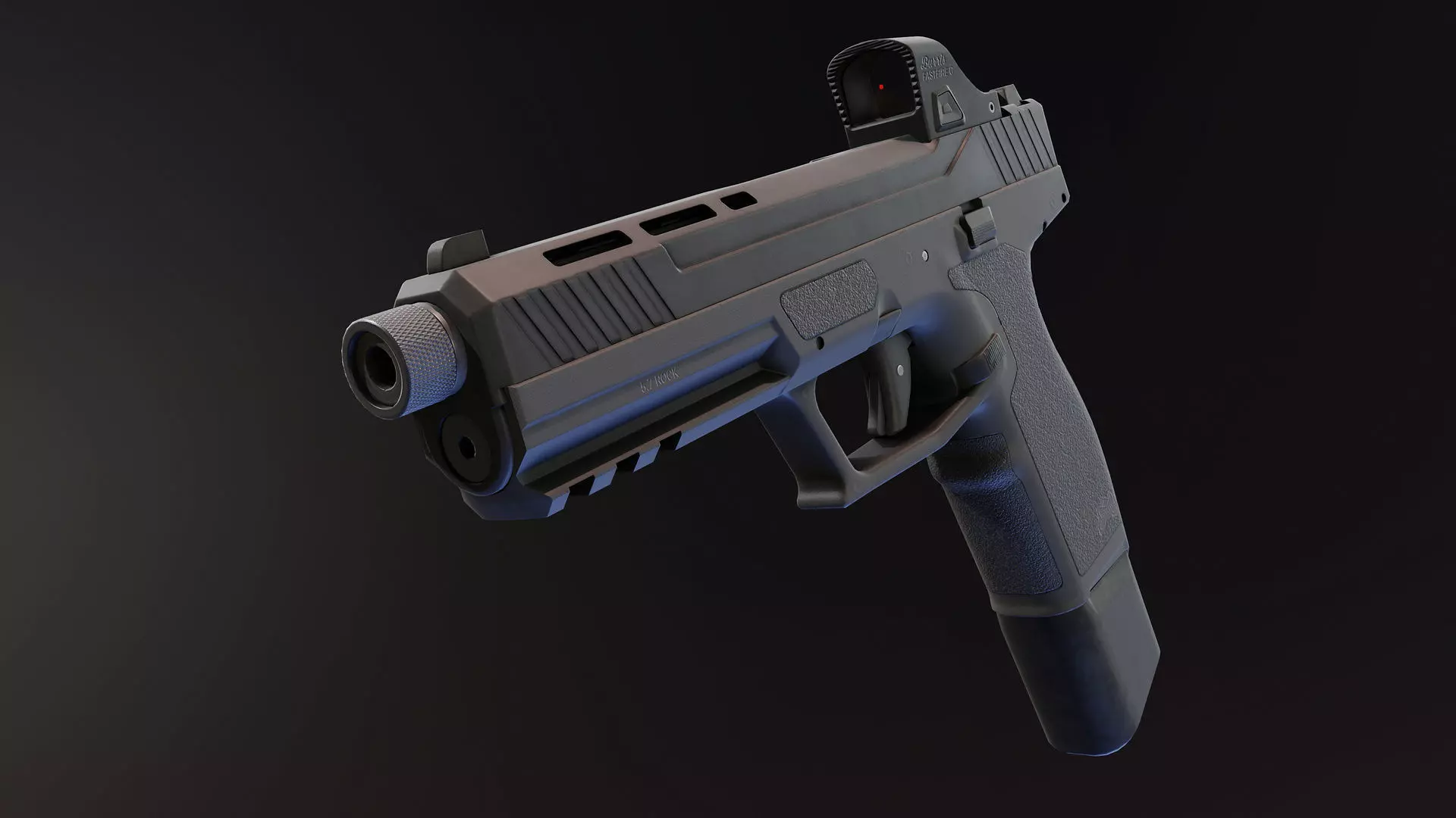PSA Rock 57 Low-poly 3D model_0