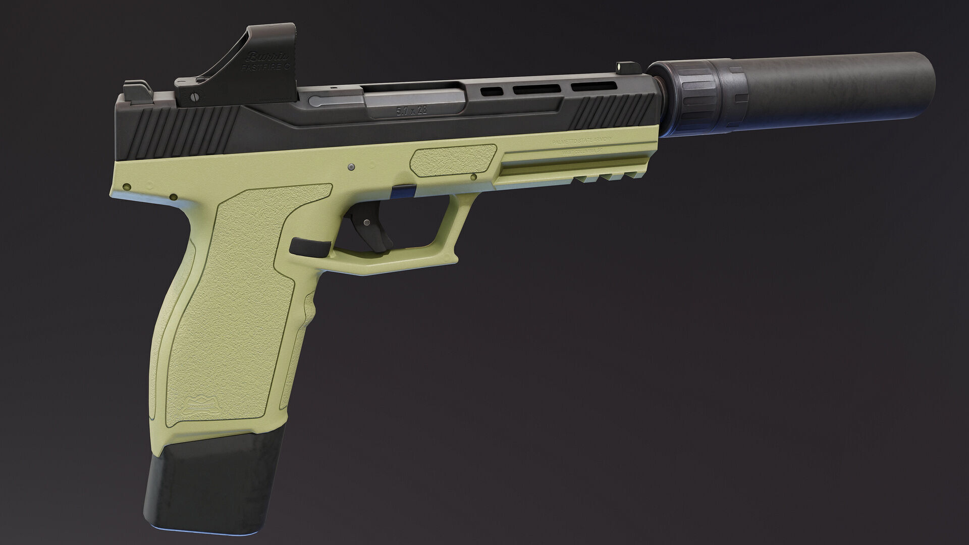 PSA Rock 57 Low-poly 3D model_4