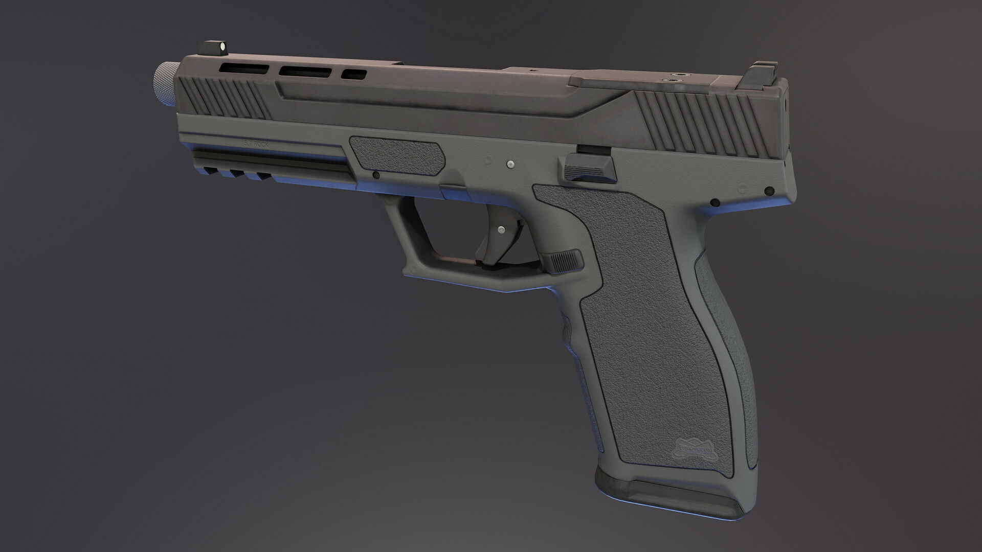 PSA Rock 57 Low-poly 3D model_1