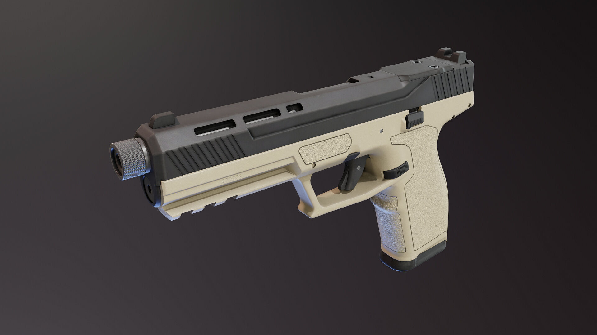 PSA Rock 57 Low-poly 3D model_2