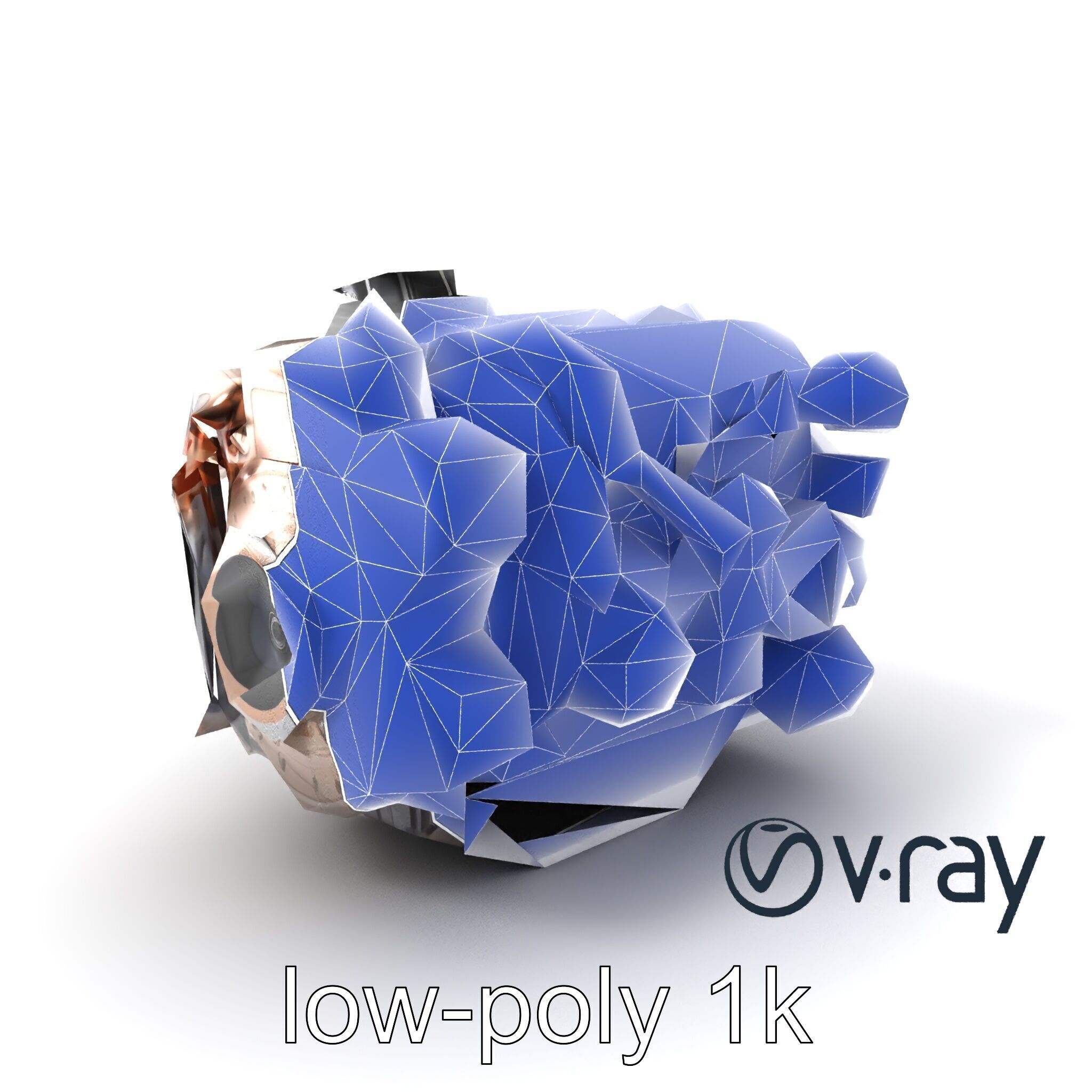 Diesel Inline-4 Engine Model Pack with Detailed Turbo Features Low-poly 3D model_26