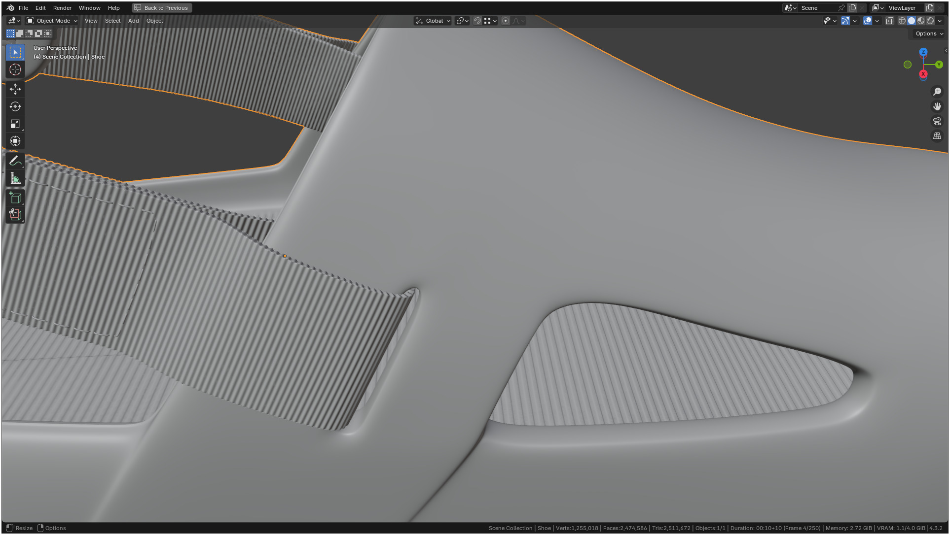 Printable Nike Calm Mule Shoe 3D print model_59