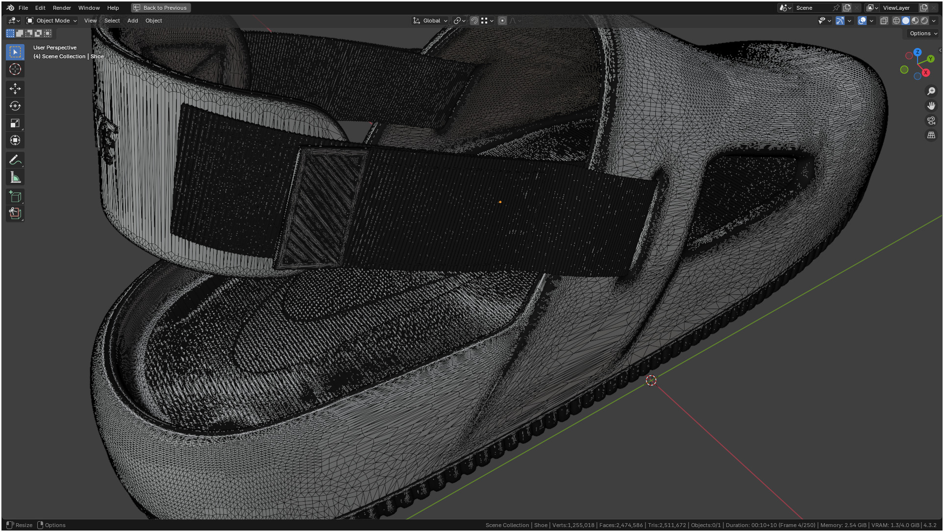 Printable Nike Calm Mule Shoe 3D print model_45