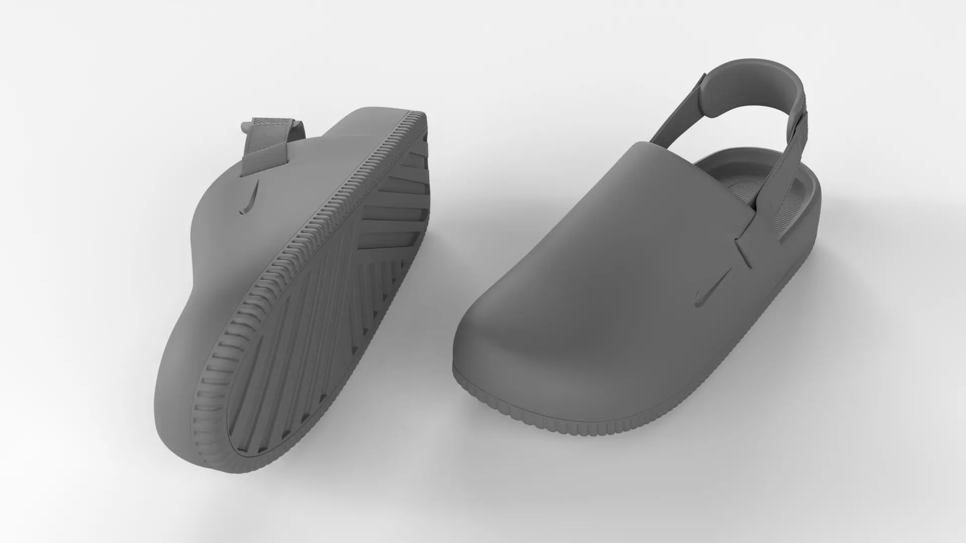 Printable Nike Calm Mule Shoe 3D print model_0