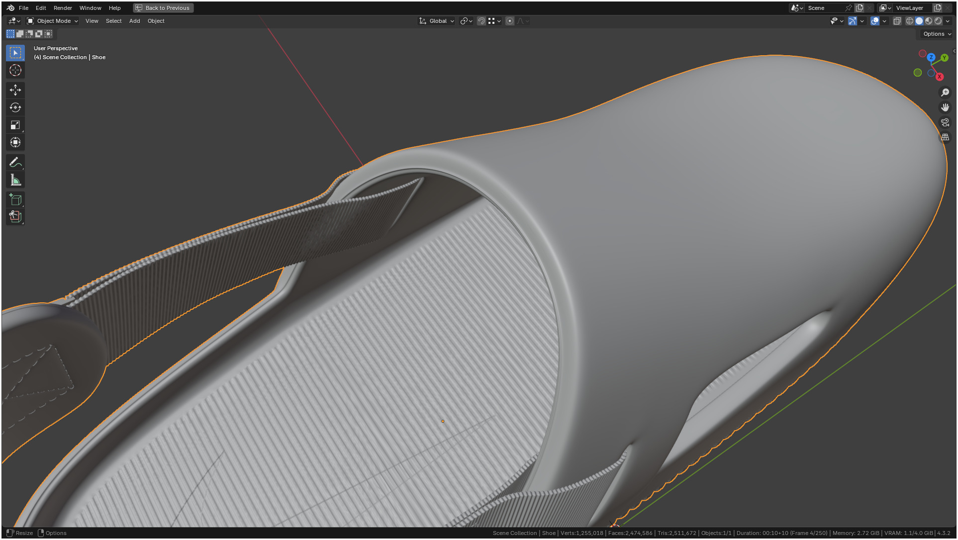 Printable Nike Calm Mule Shoe 3D print model_56