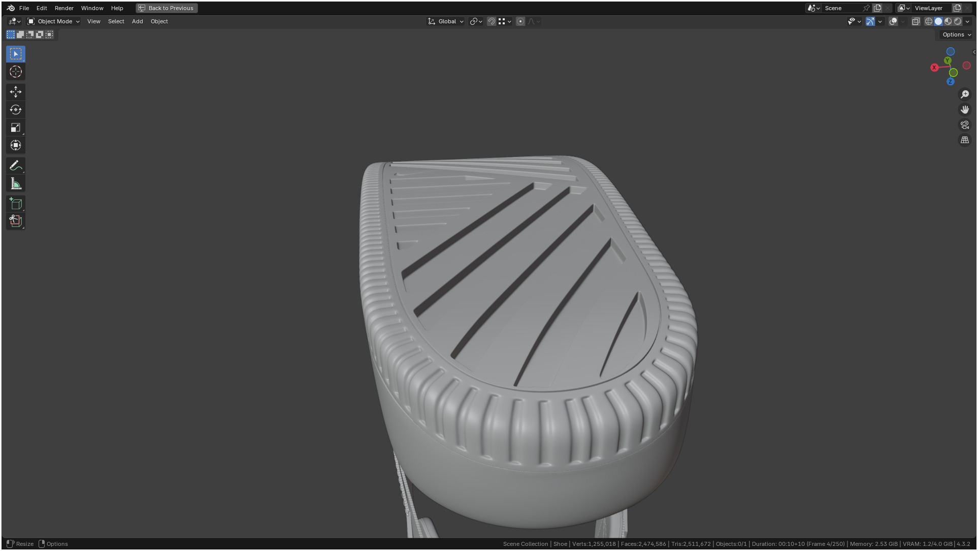 Printable Nike Calm Mule Shoe 3D print model_26