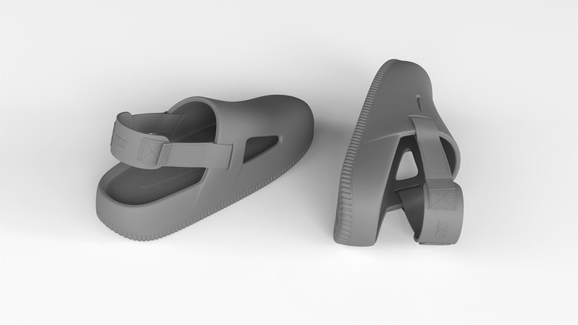 Printable Nike Calm Mule Shoe 3D print model_2