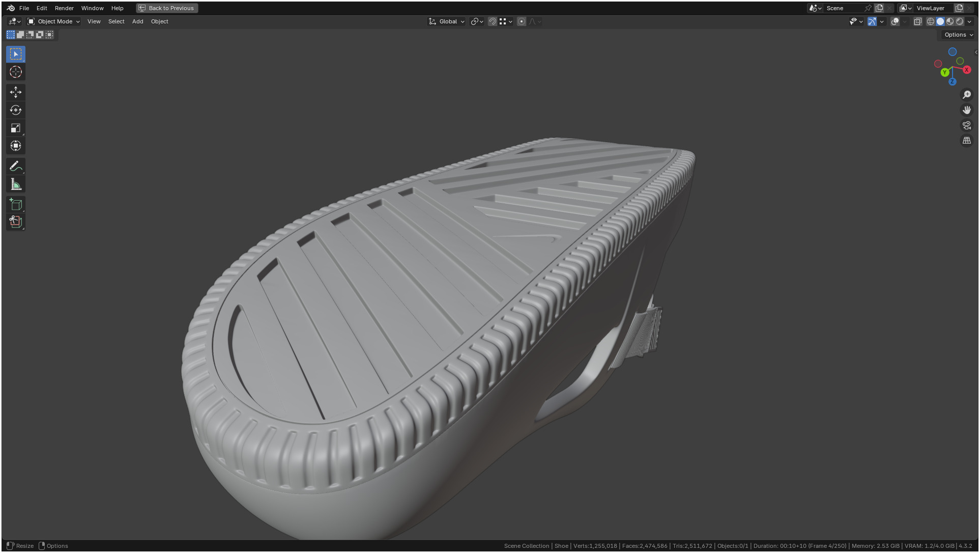 Printable Nike Calm Mule Shoe 3D print model_28