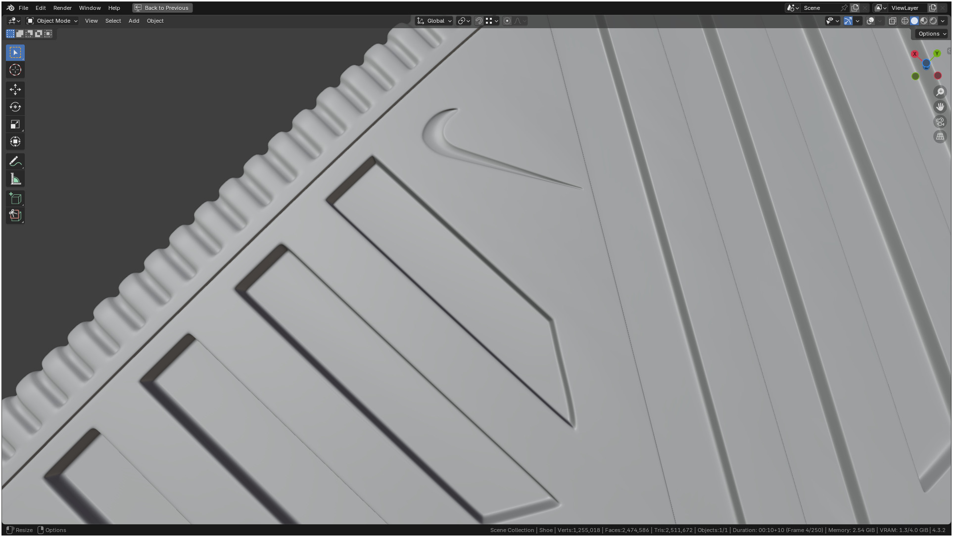 Printable Nike Calm Mule Shoe 3D print model_34