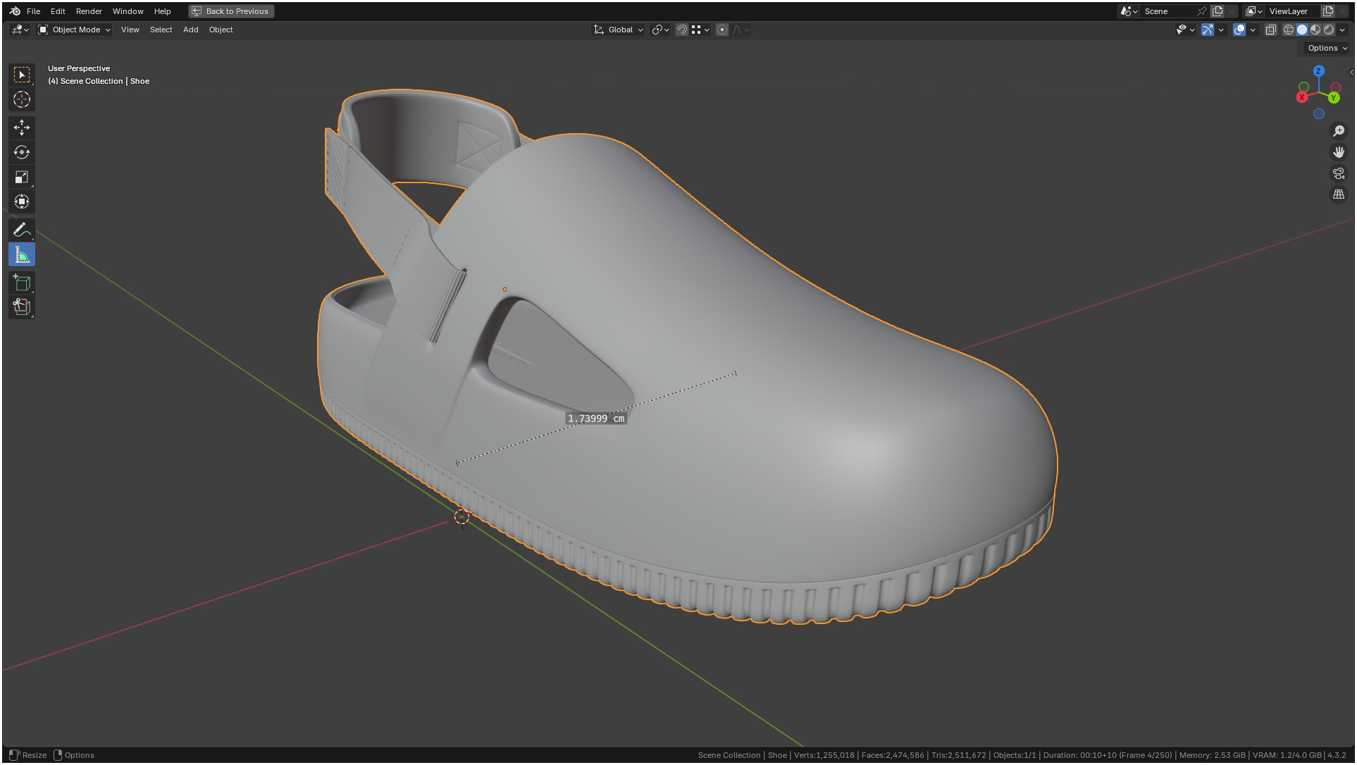 Printable Nike Calm Mule Shoe 3D print model_11