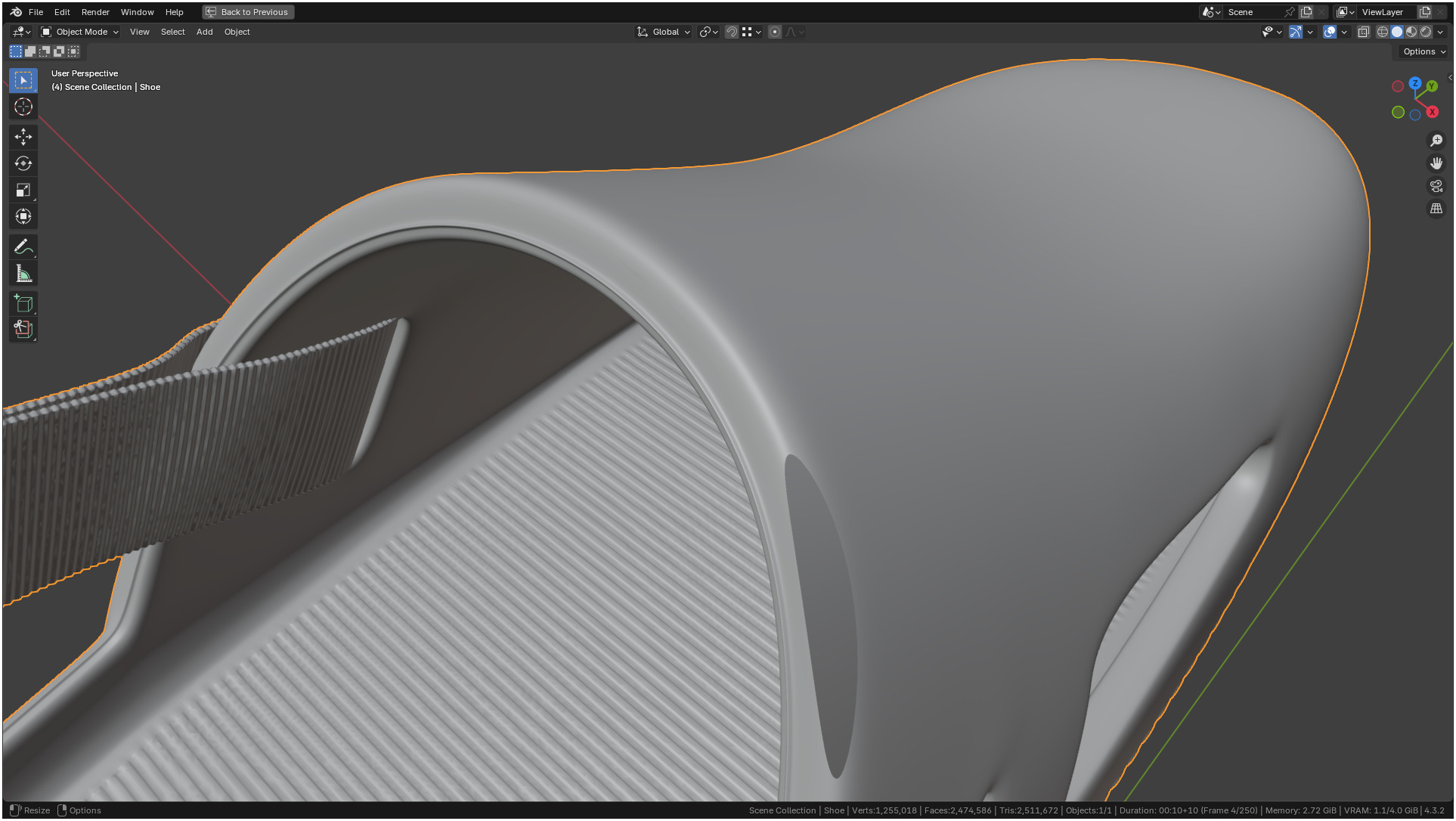 Printable Nike Calm Mule Shoe 3D print model_60