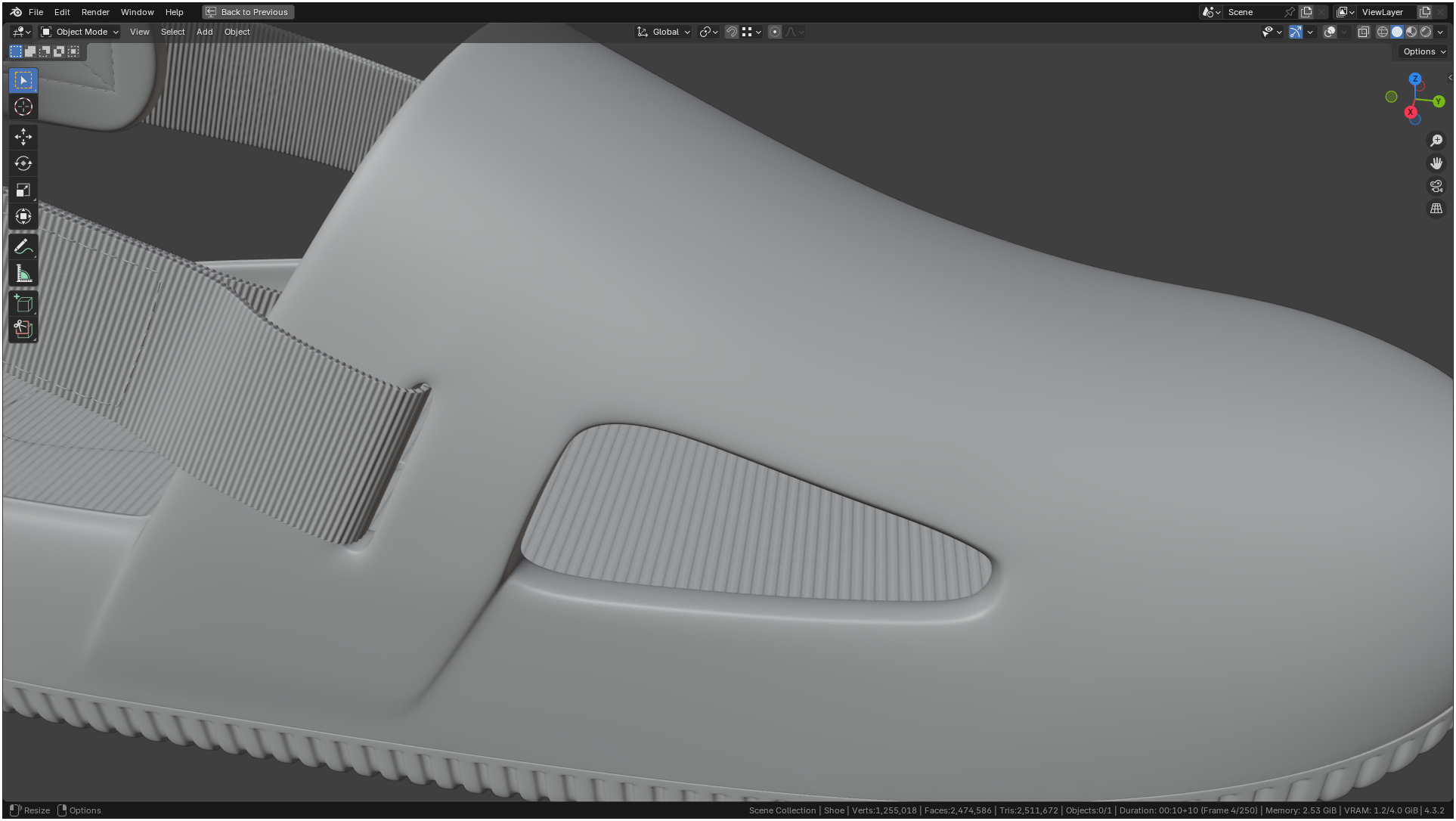 Printable Nike Calm Mule Shoe 3D print model_21