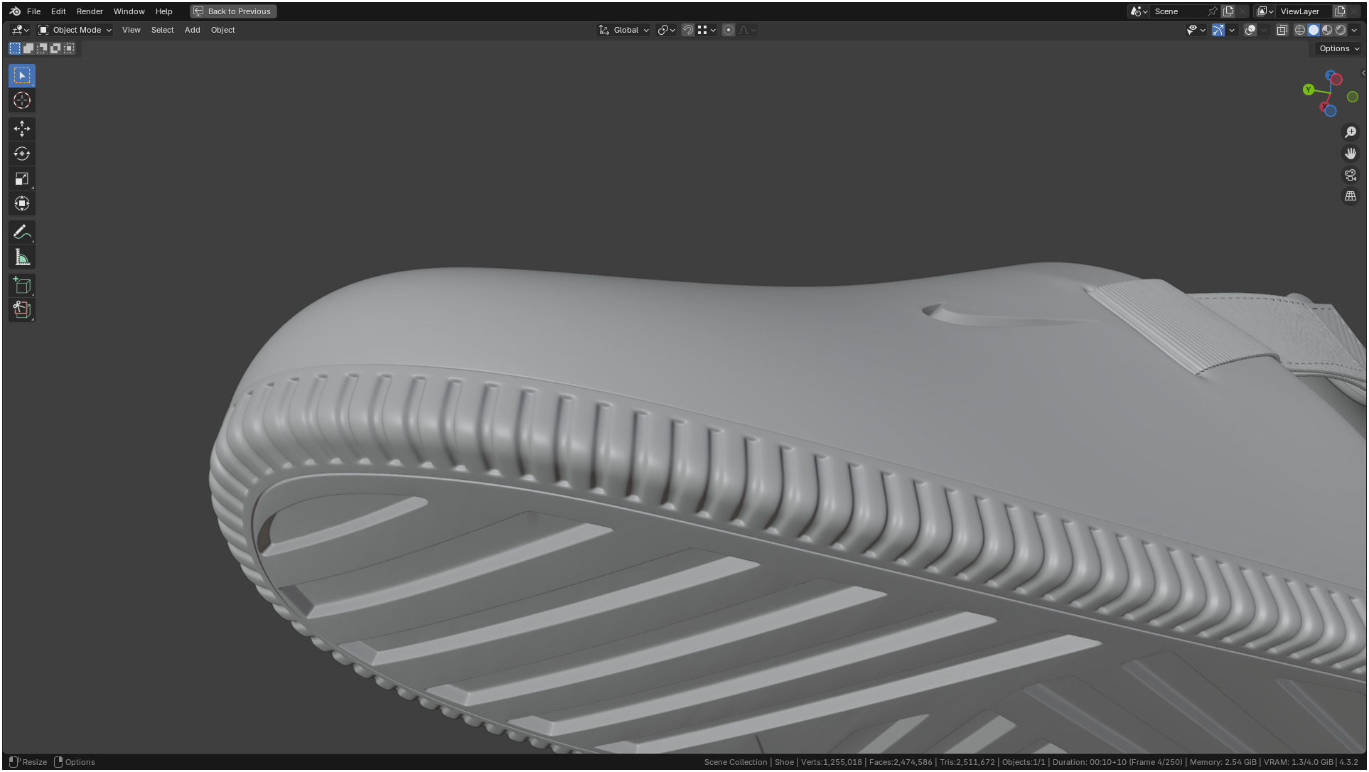 Printable Nike Calm Mule Shoe 3D print model_41