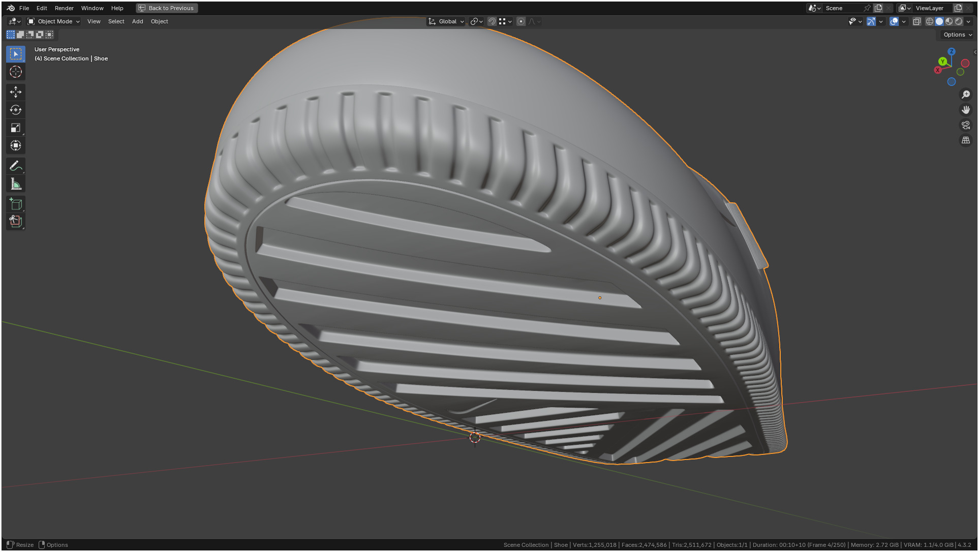 Printable Nike Calm Mule Shoe 3D print model_55