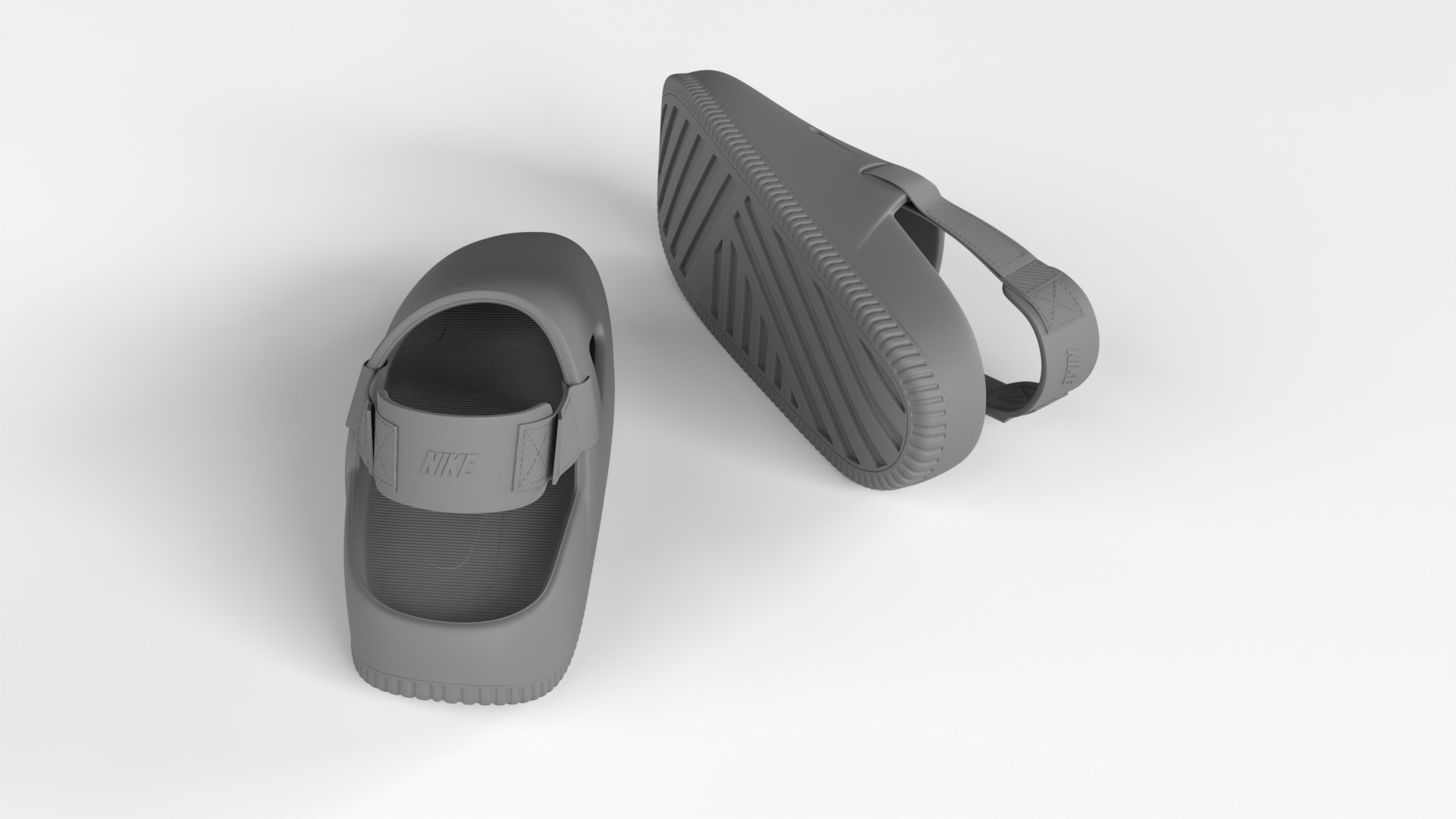 Printable Nike Calm Mule Shoe 3D print model_6