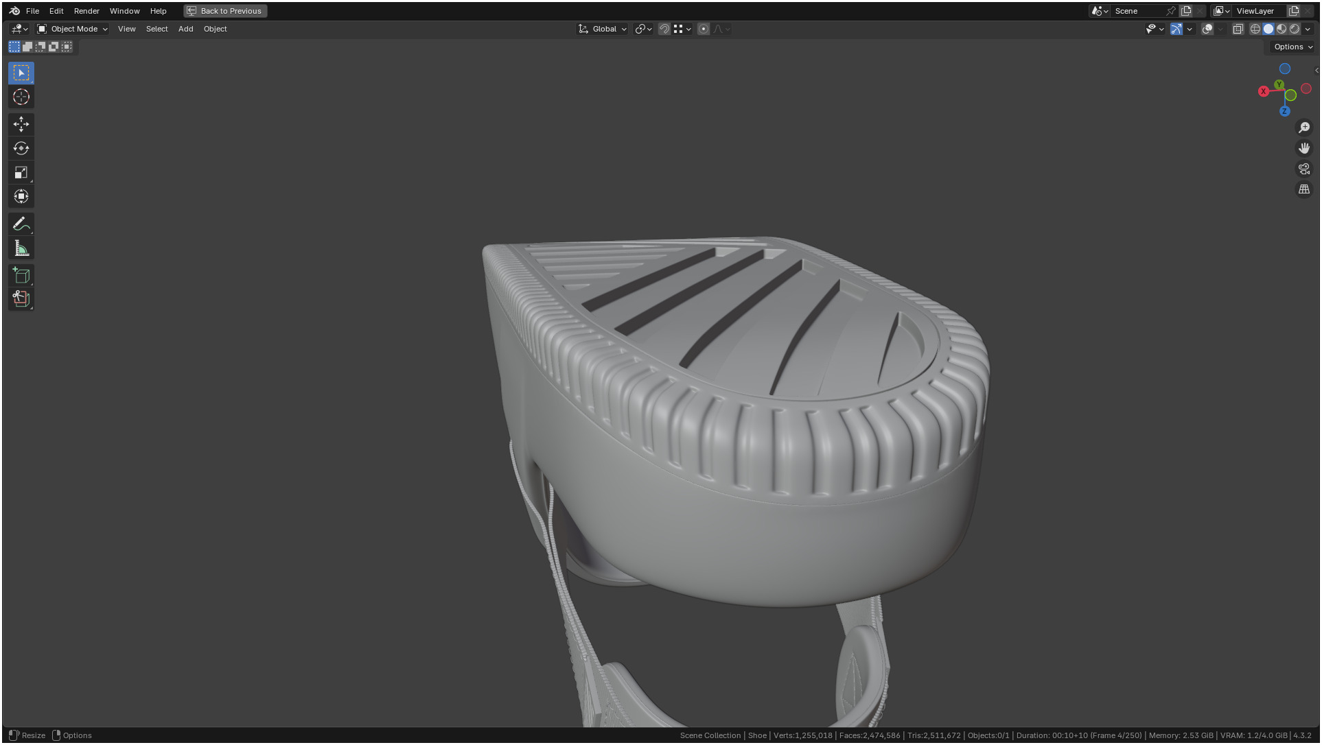 Printable Nike Calm Mule Shoe 3D print model_29