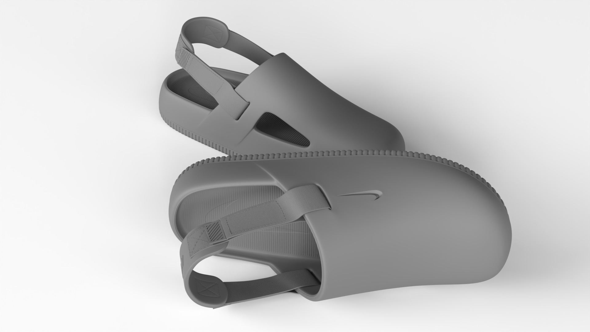 Printable Nike Calm Mule Shoe 3D print model_1