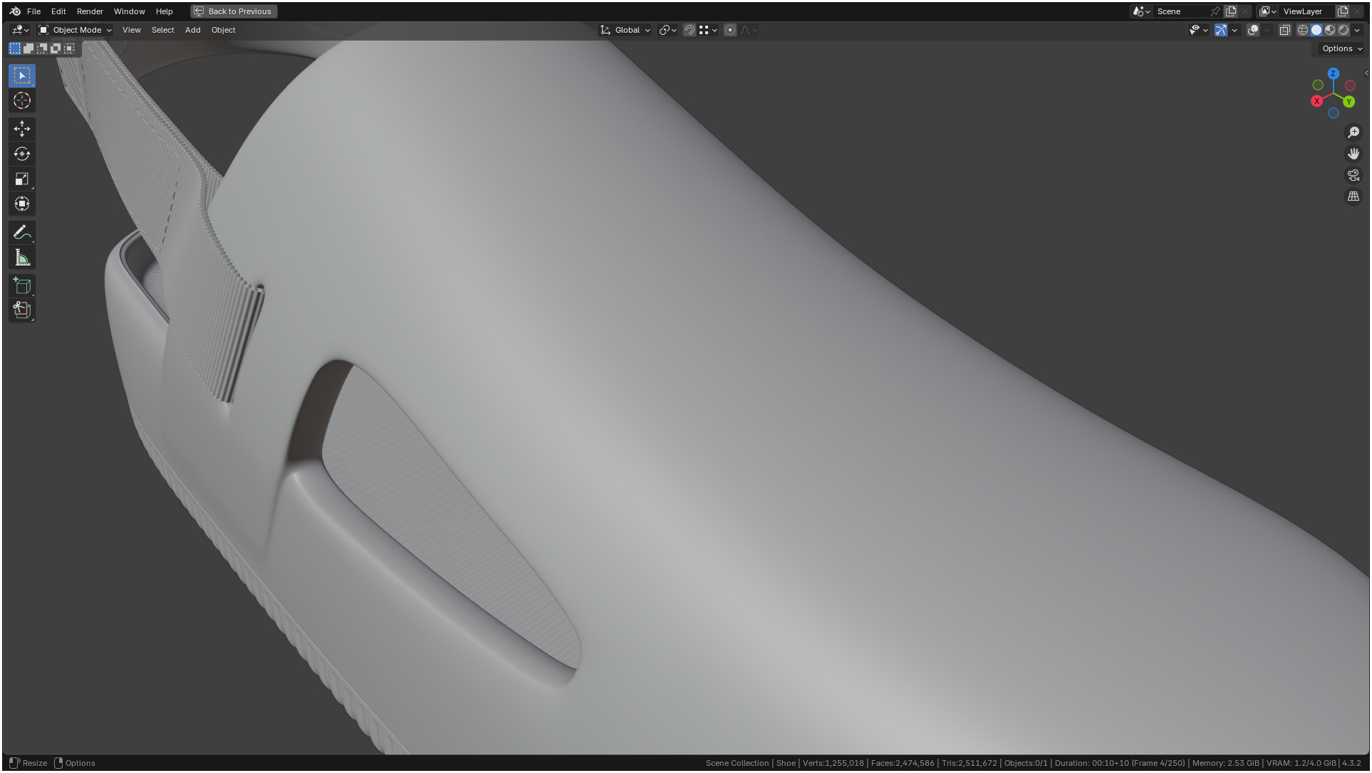 Printable Nike Calm Mule Shoe 3D print model_22