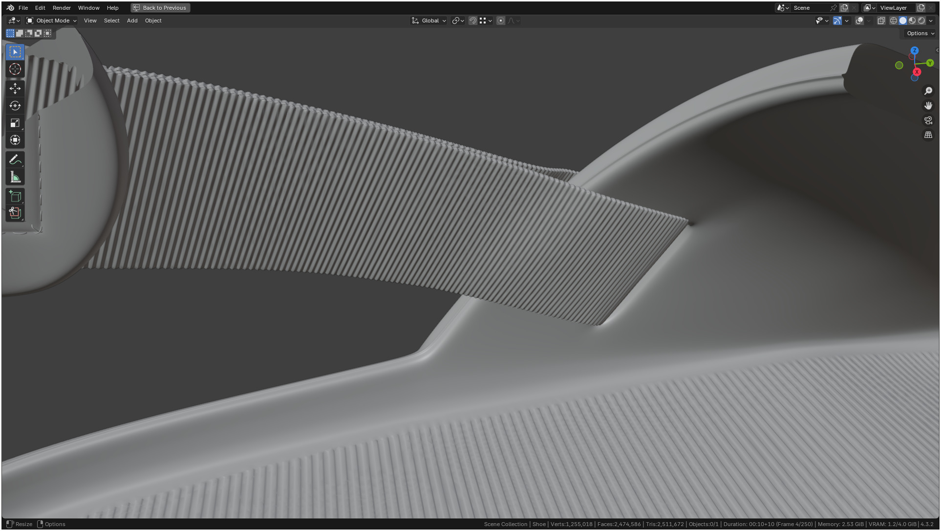 Printable Nike Calm Mule Shoe 3D print model_20