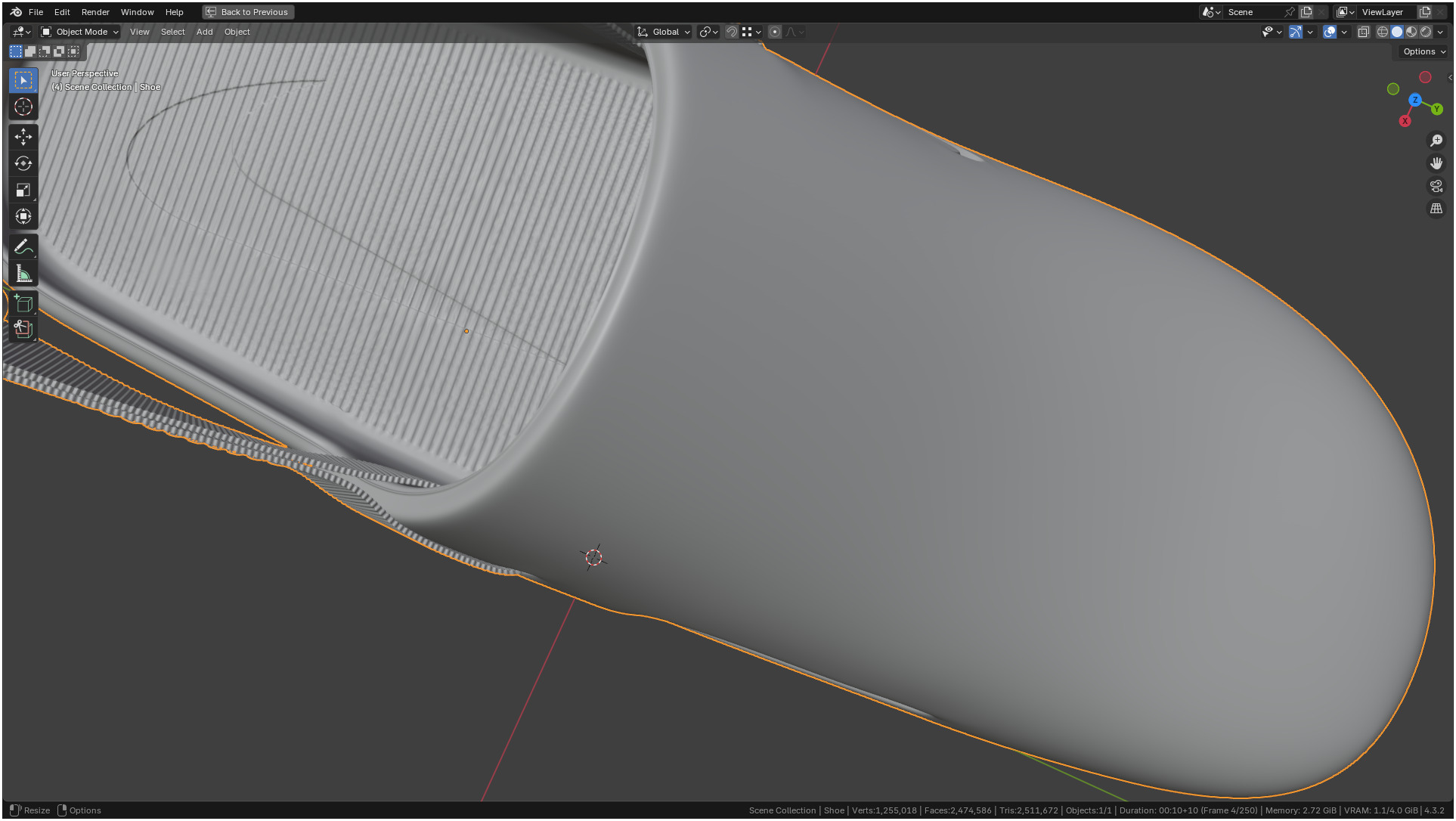 Printable Nike Calm Mule Shoe 3D print model_58