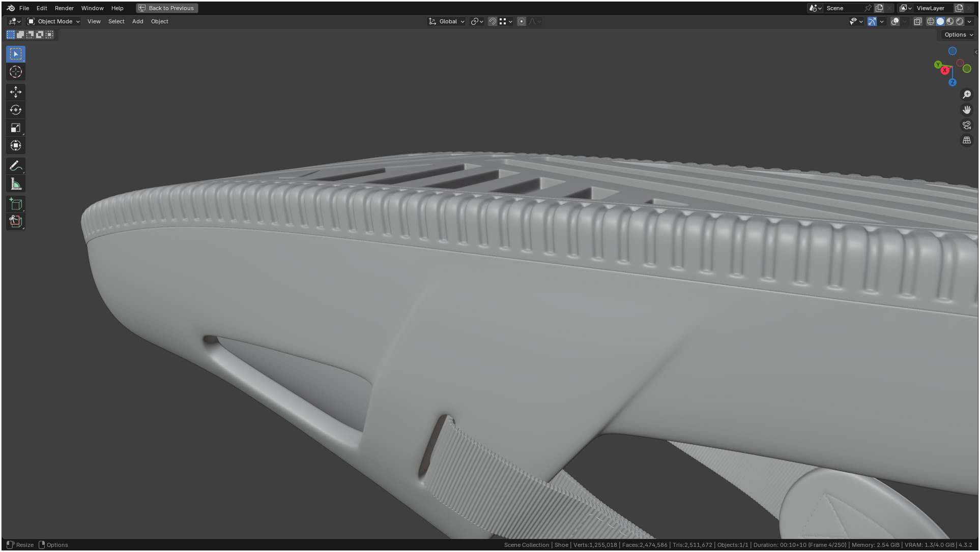 Printable Nike Calm Mule Shoe 3D print model_40