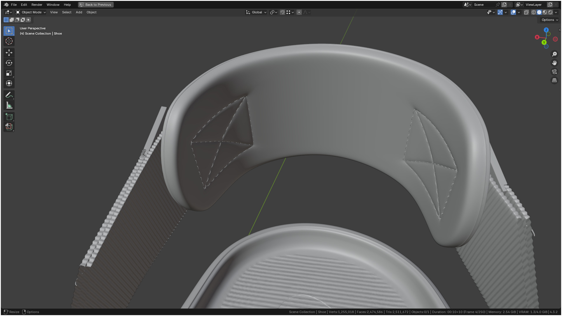 Printable Nike Calm Mule Shoe 3D print model_49