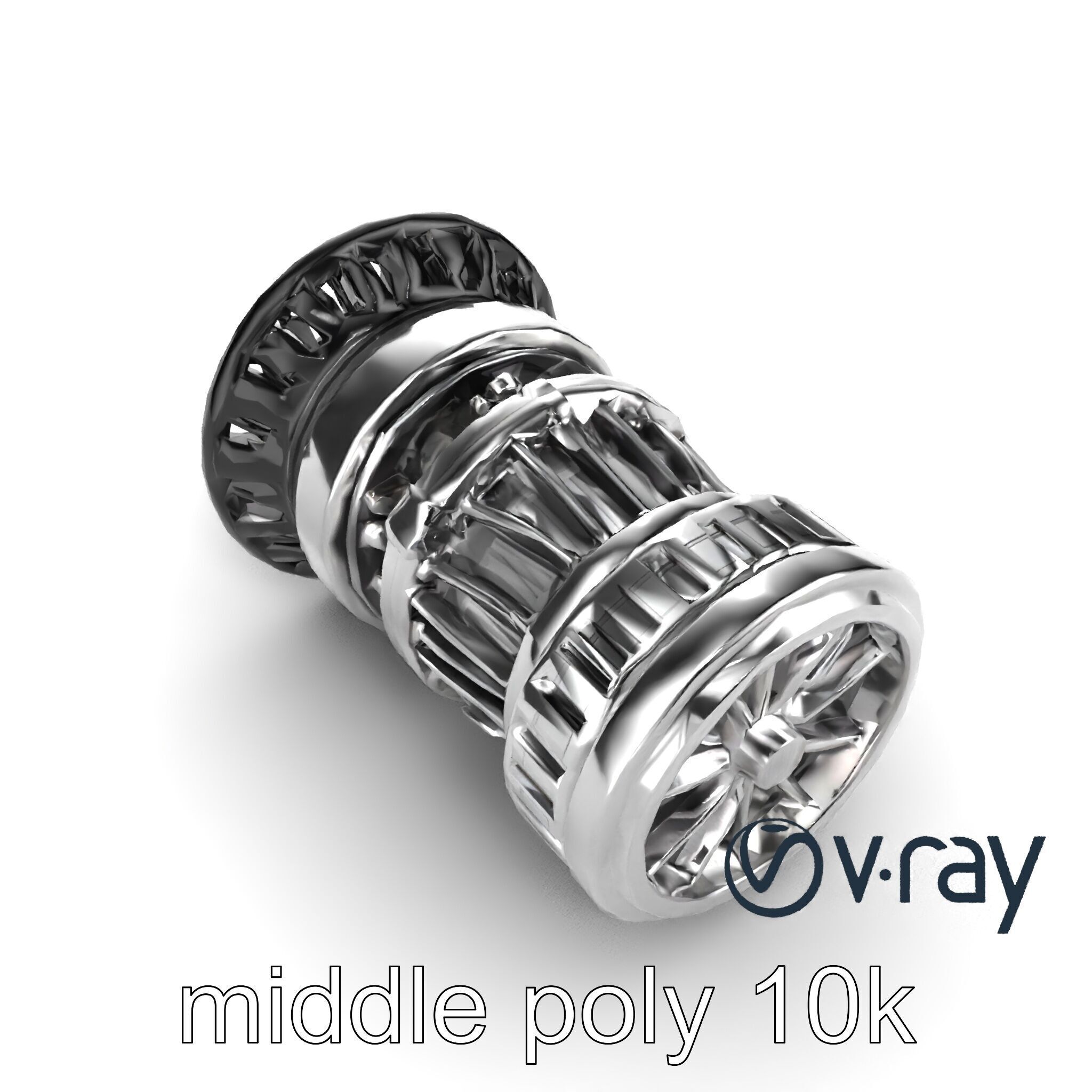 Rotary Engine Triangular Rotor Mechanics model pack Low-poly 3D model_26